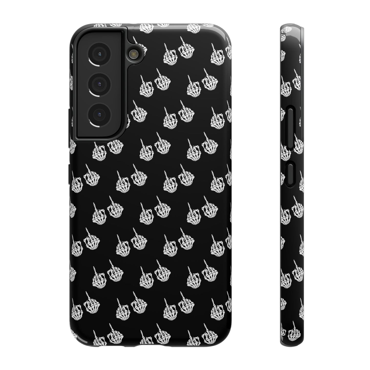 Fuck You Skeleton Middle Finger Impact-Resistant Cases