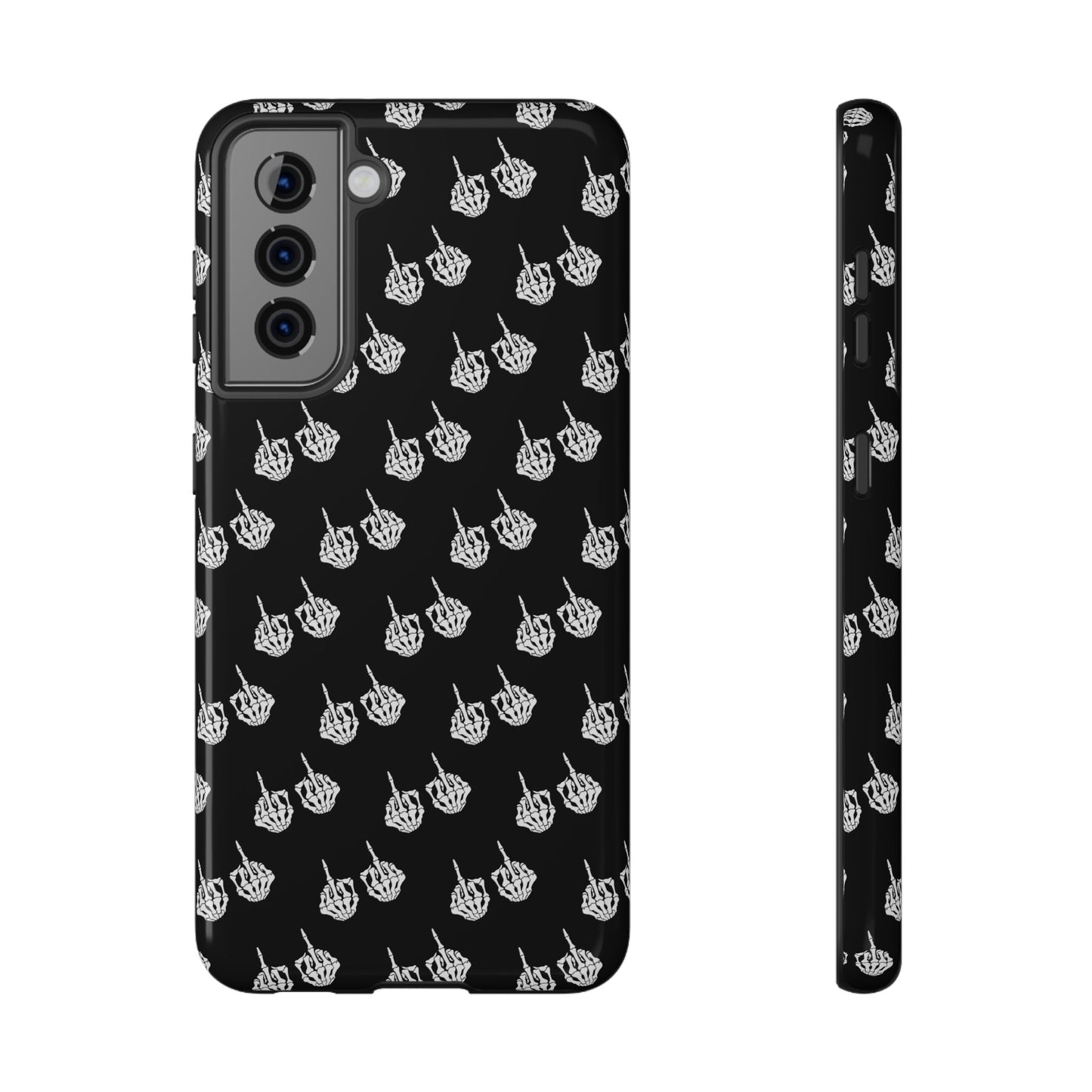 Fuck You Skeleton Middle Finger Impact-Resistant Cases