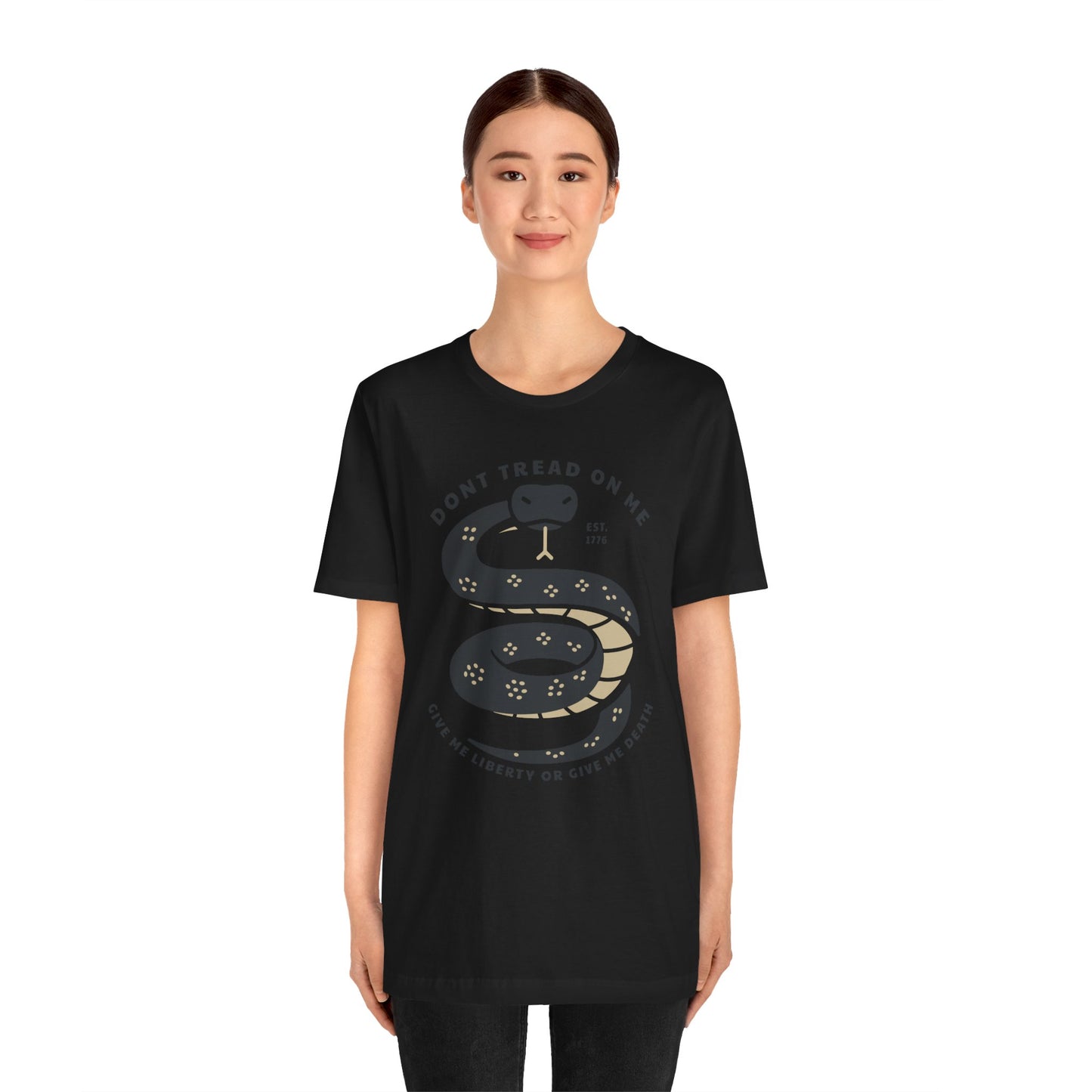T-shirt, Don't Tread On Me, tshirt, Snake, Trump, 2024, MAGA, POTUS, America, Vote, Politics, Political, Usa, Freedom, Liberty, Unisex Tee