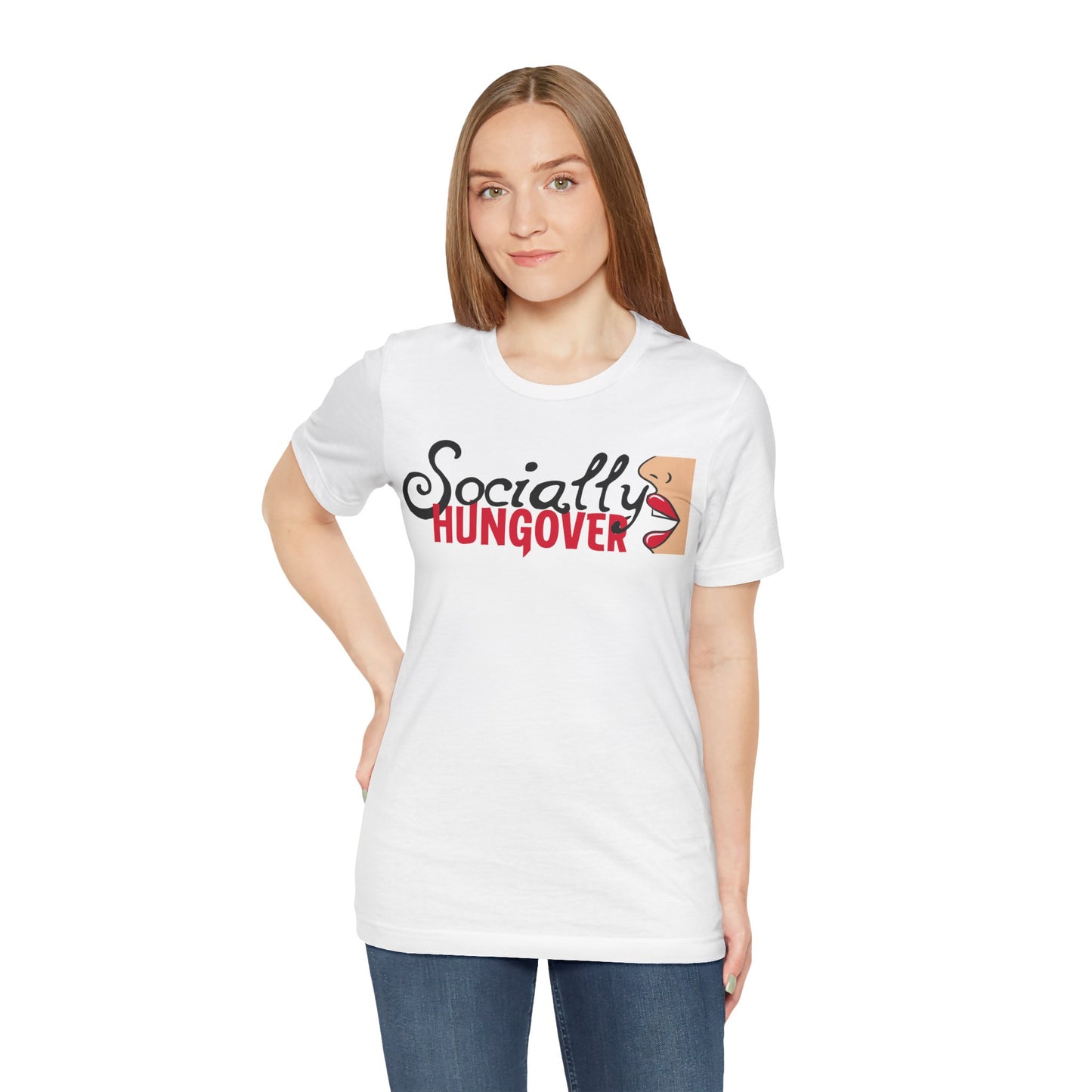 T-shirt, Socially Hungover, Woman's Tshirt, Humor, Saying, Quote, Party, Tee