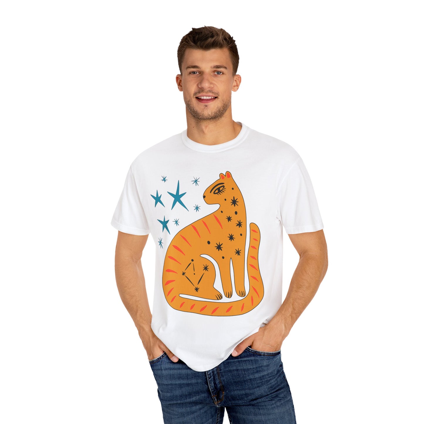 Retro leopard Unisex Garment-Dyed Comfort Colors T-shirt