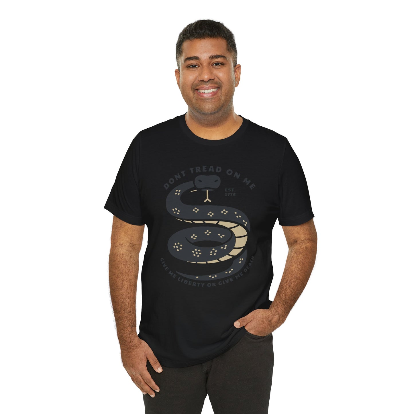 T-shirt, Don't Tread On Me, tshirt, Snake, Trump, 2024, MAGA, POTUS, America, Vote, Politics, Political, Usa, Freedom, Liberty, Unisex Tee