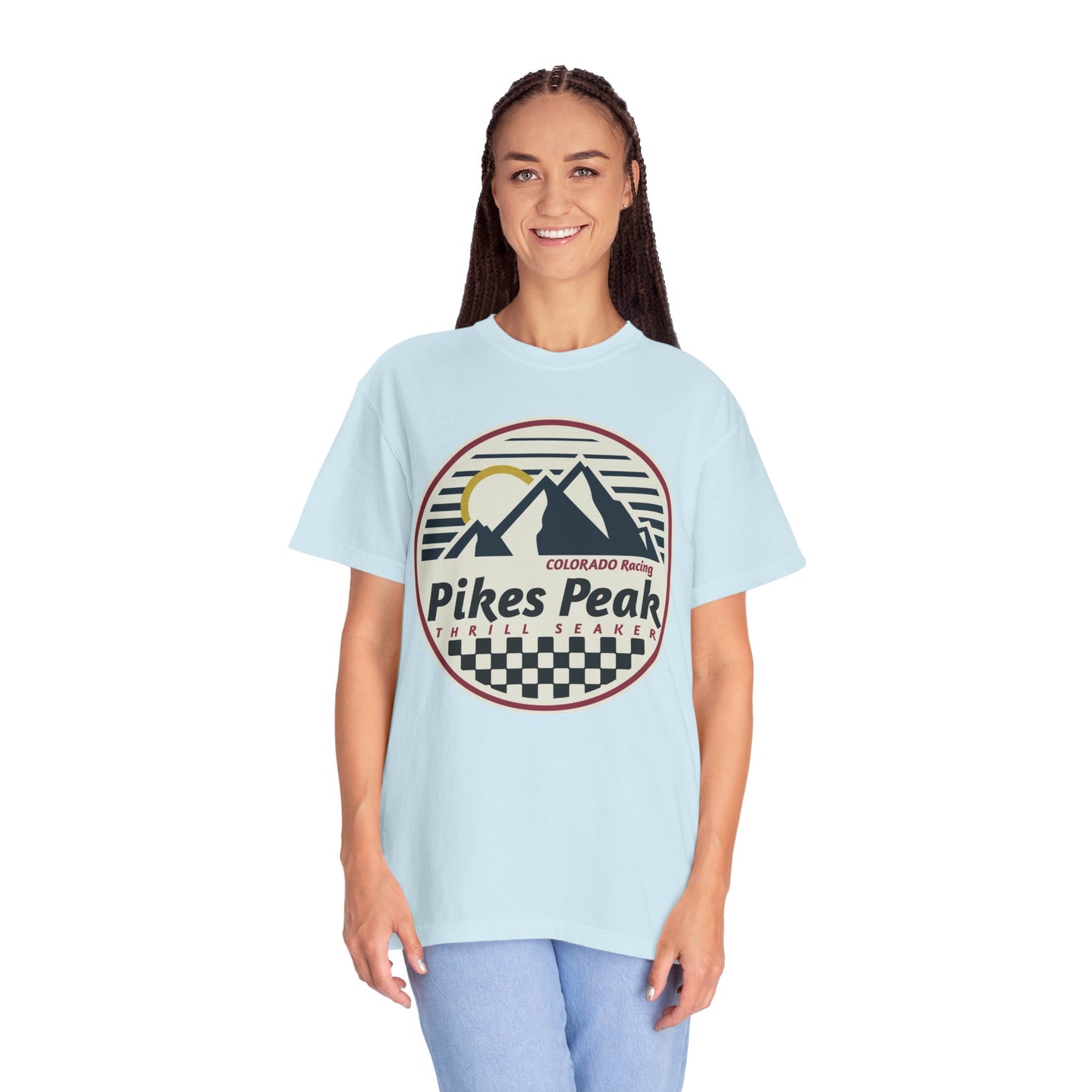 Pikes Peak Thrill Seeker Colorado Racing Comfort Colors Tshirt
