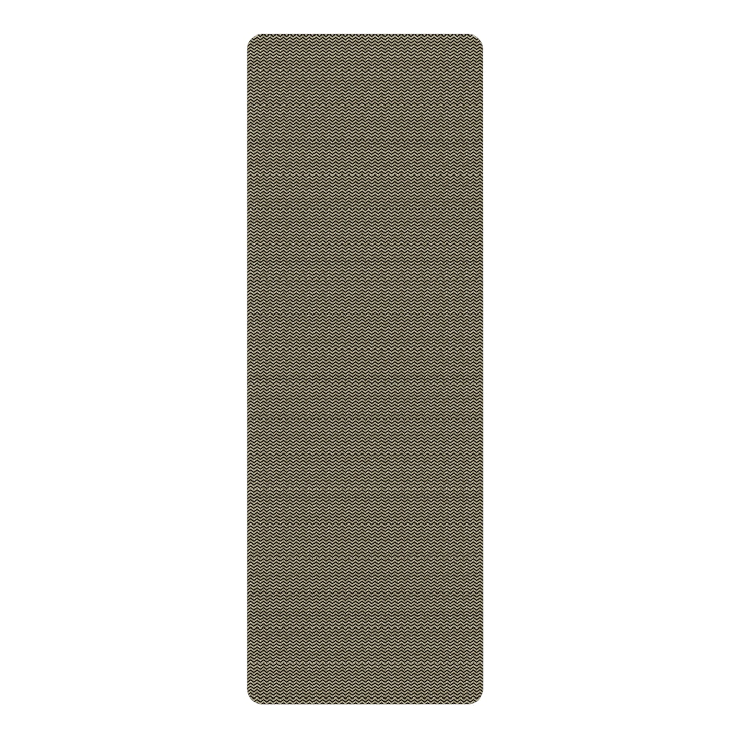 Gold Glitter Chevron Rubber Yoga Mat