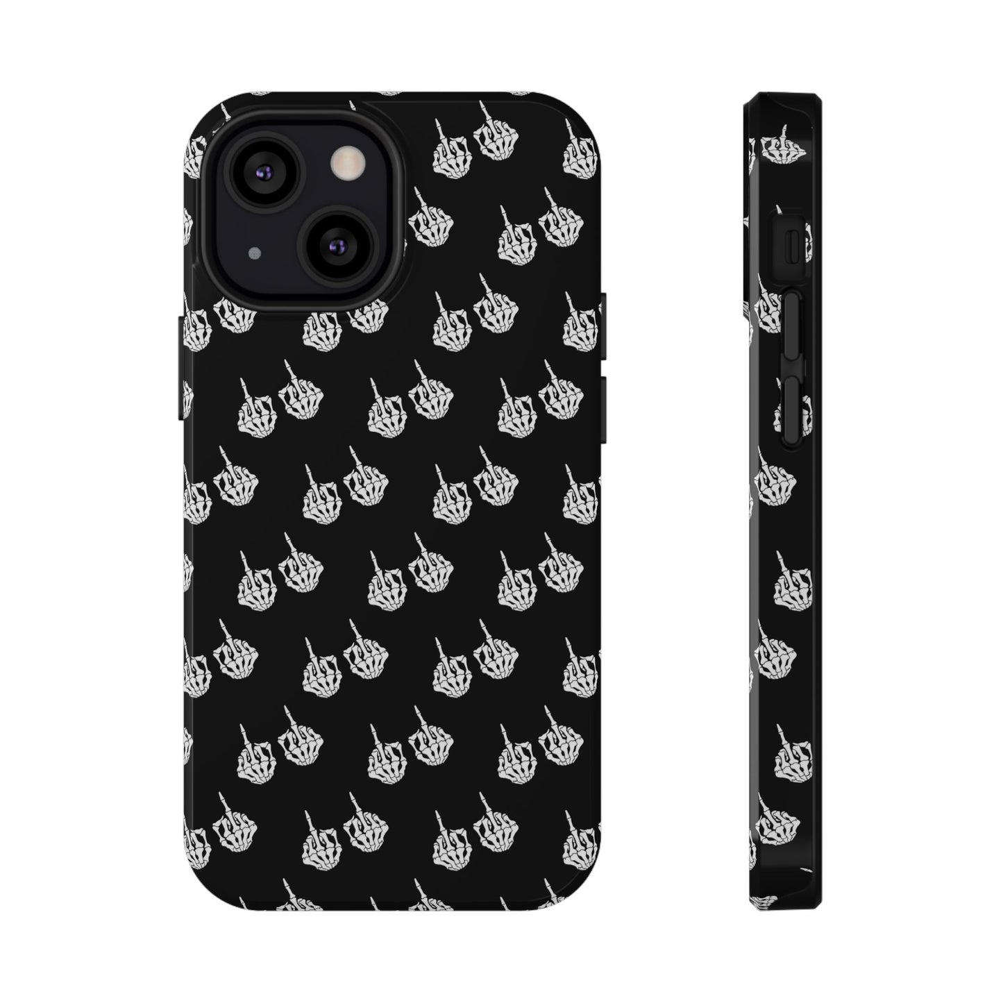 Fuck You Skeleton Middle Finger Impact-Resistant Cases