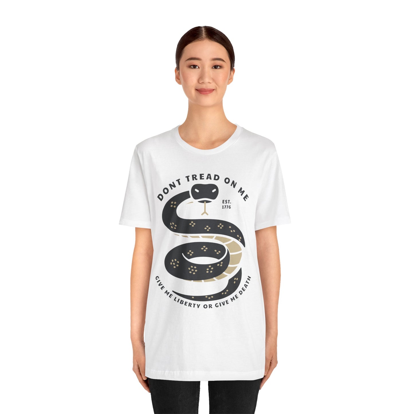 T-shirt, Don't Tread On Me, tshirt, Snake, Trump, 2024, MAGA, POTUS, America, Vote, Politics, Political, Usa, Freedom, Liberty, Unisex Tee