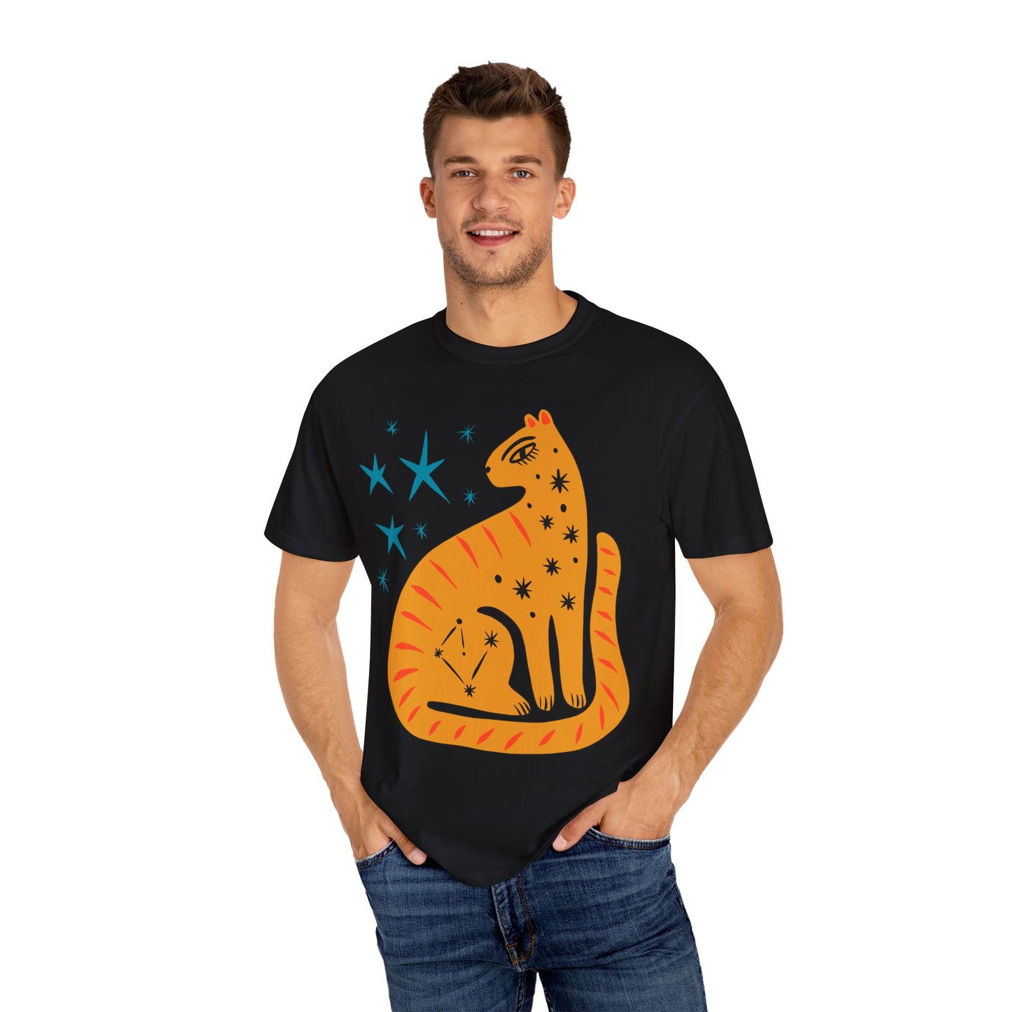 Retro leopard Unisex Garment-Dyed Comfort Colors T-shirt