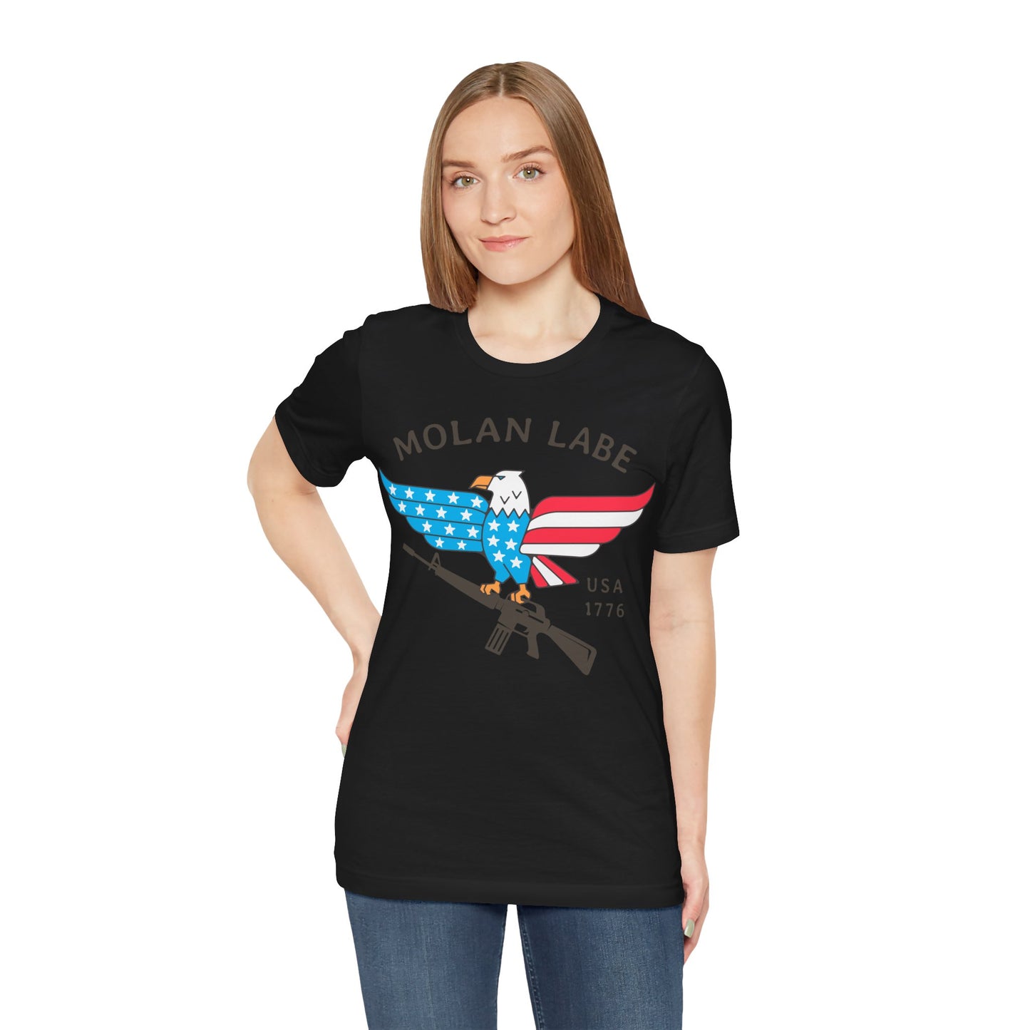 T-shirt, Molan Labe, Don't Tread on Me, Tshirt, MAGA, 2A, Freedom, Trump, Political, Politics, POTUS, Usa, America, Eagle, Gun, Flag, Tee