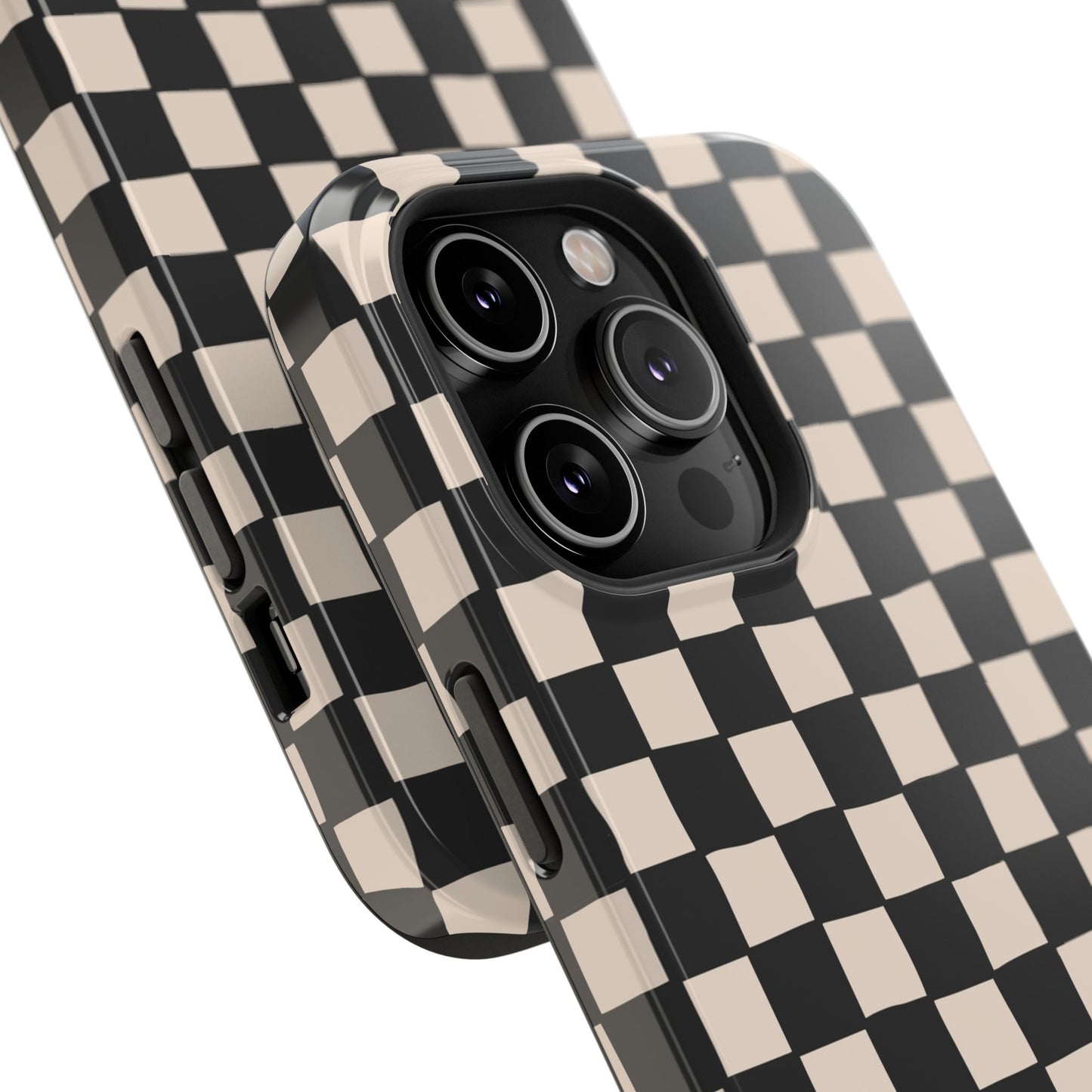 Black White Check Impact-Resistant Cases