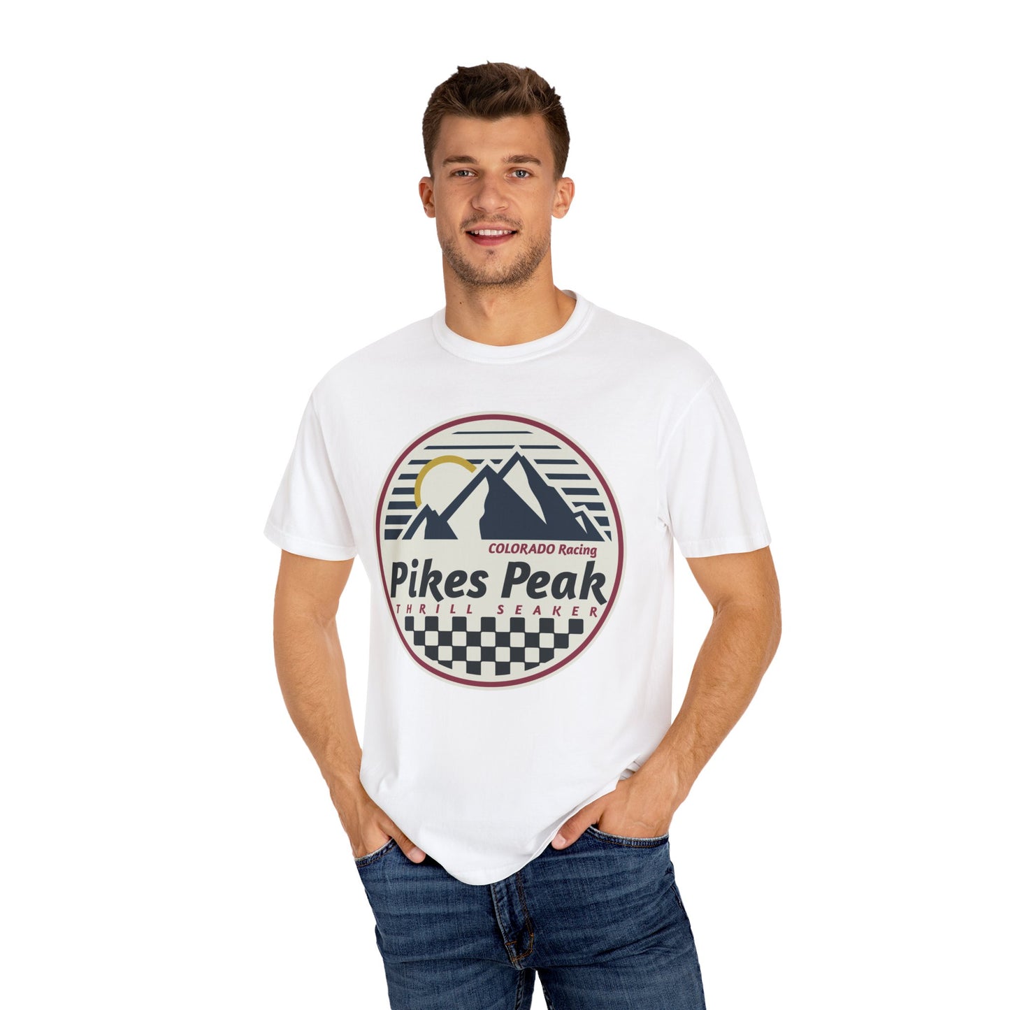 Pikes Peak Thrill Seeker Colorado Racing Comfort Colors Tshirt