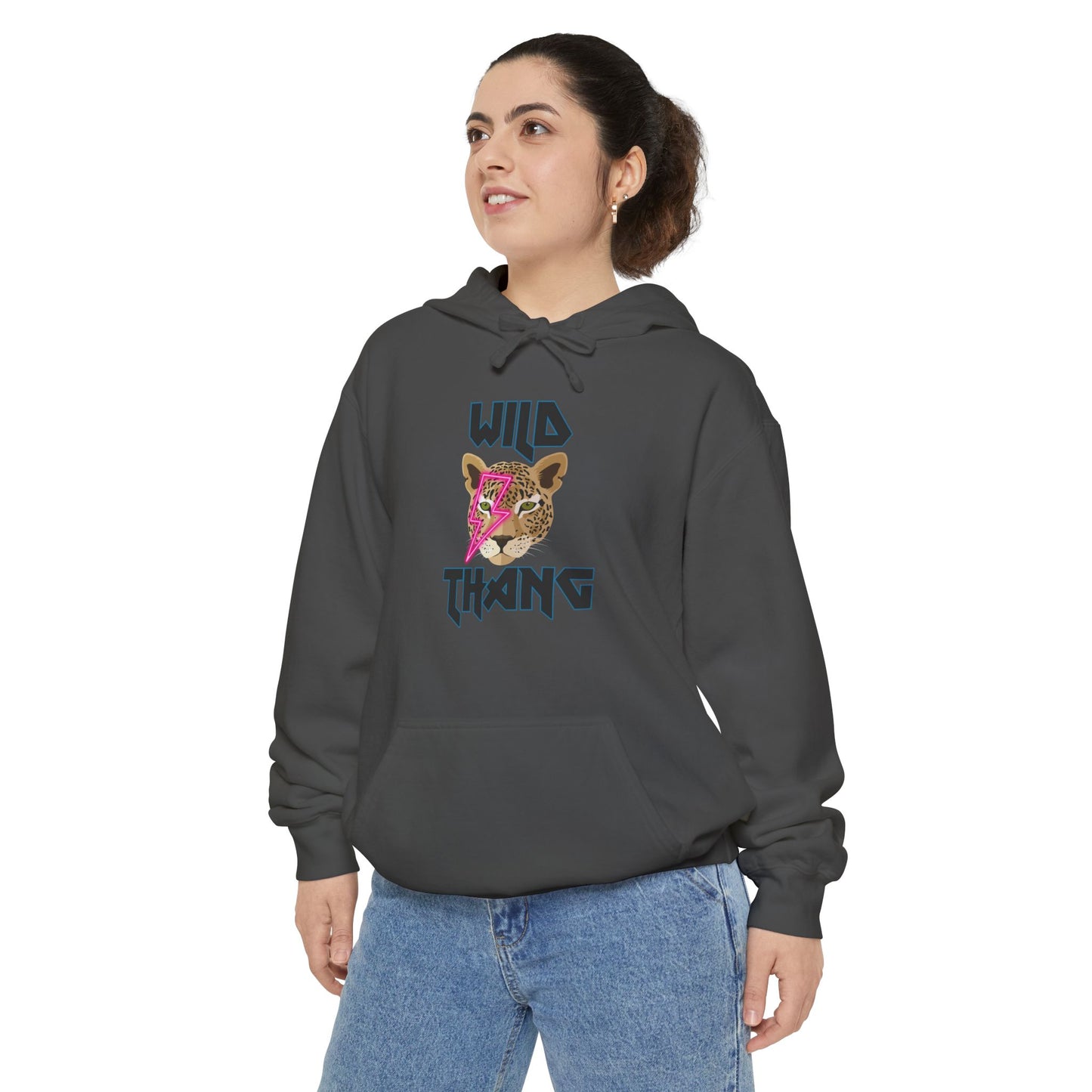 Wild Thang Leopard Color Comfort Garment-Dyed Hoodie