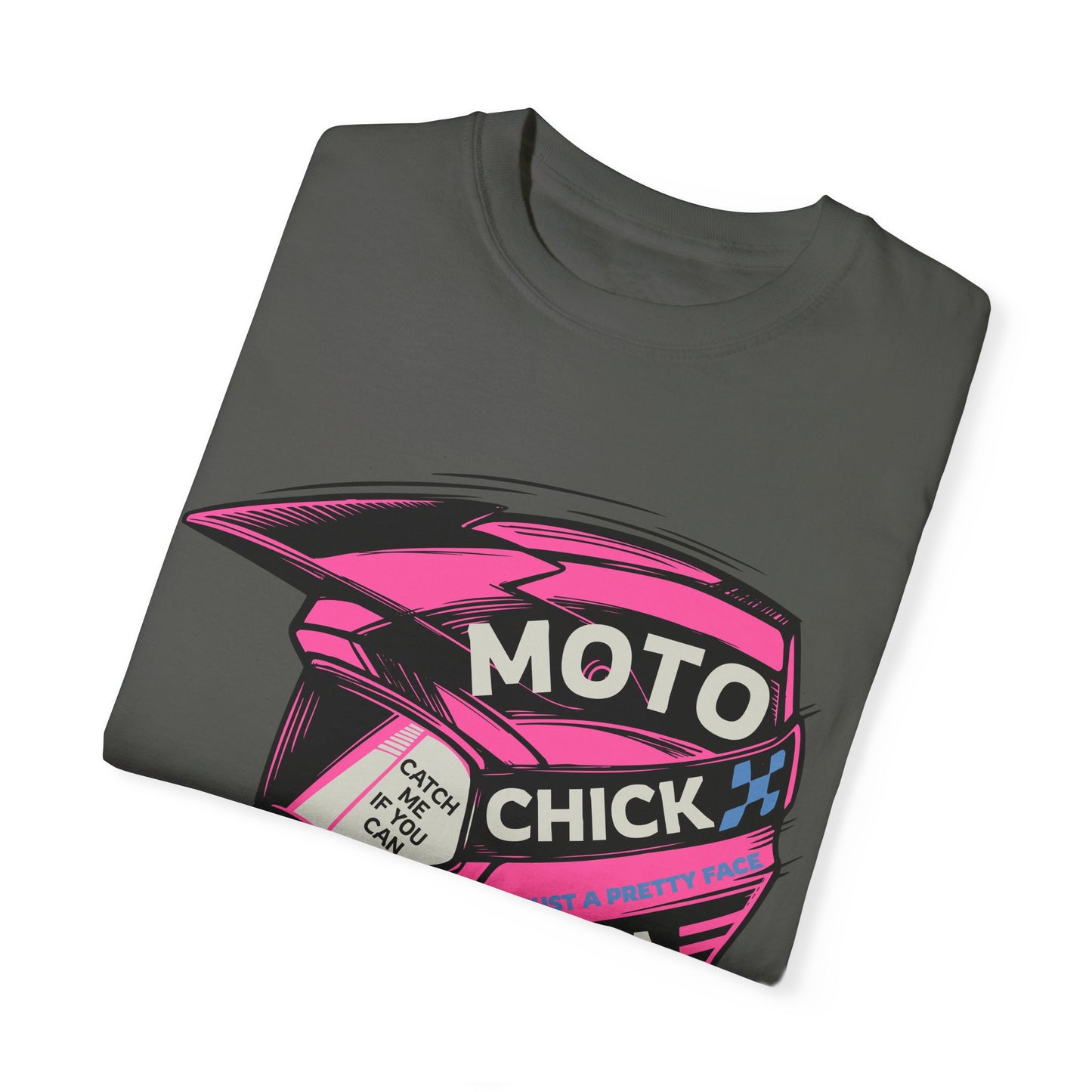 Women's Moto Chick MotoX MotoCross Motorcycle Dirtbike Offroad Garment-Dyed T-shirt