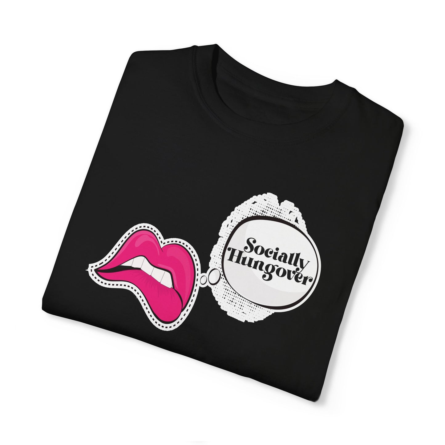 Socially Hungover Color Comfort Unisex Garment-Dyed T-shirt