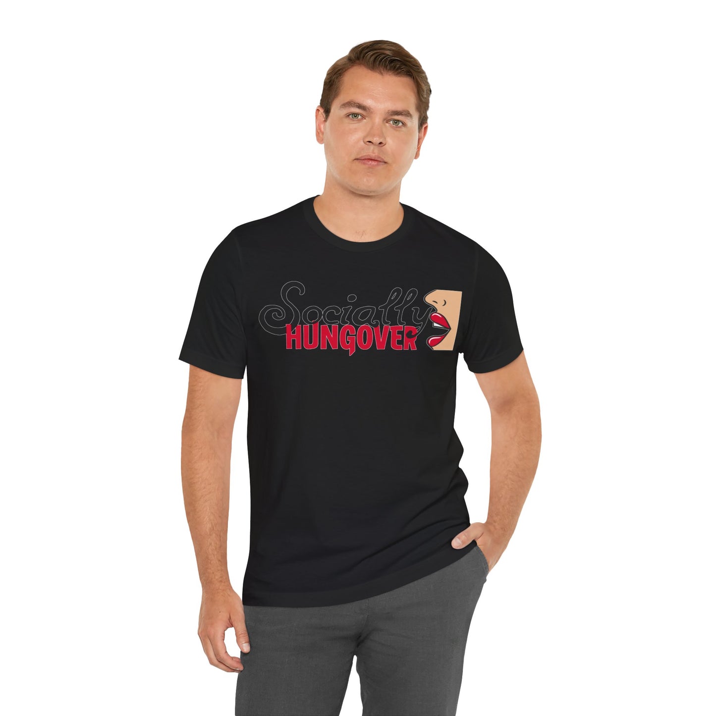 T-shirt, Socially Hungover, Woman's Tshirt, Humor, Saying, Quote, Party, Tee