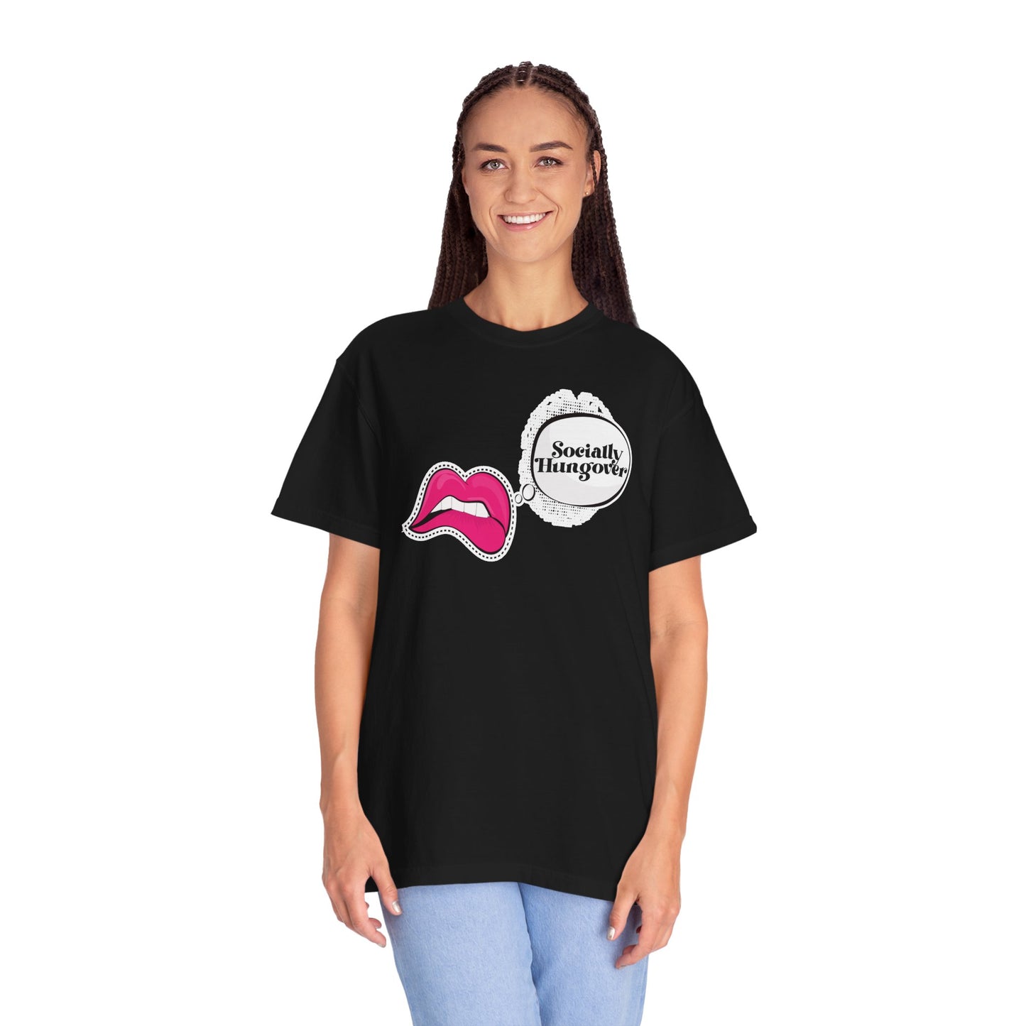Socially Hungover Color Comfort Unisex Garment-Dyed T-shirt