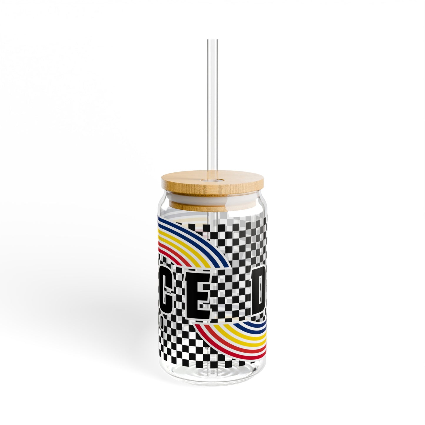 Colorado Race Day Sipper Glass, 16oz