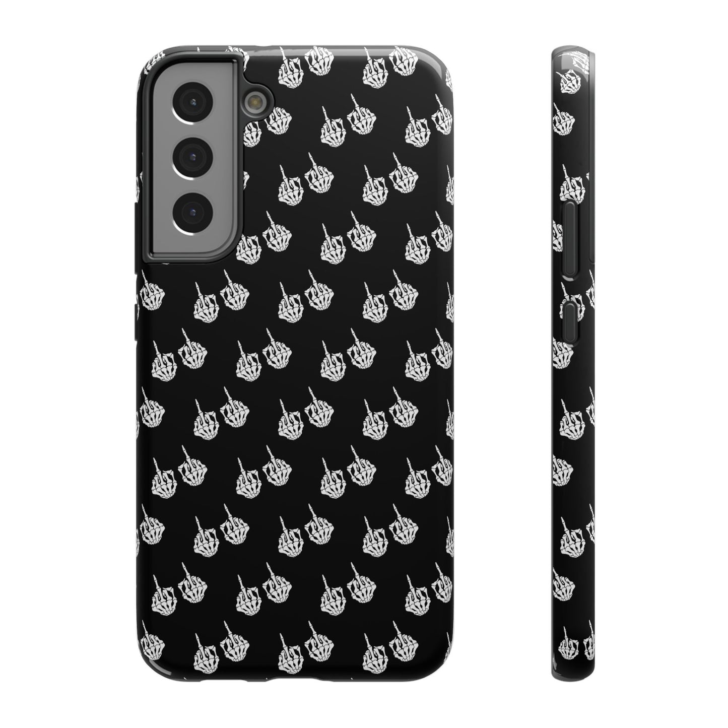 Fuck You Skeleton Middle Finger Impact-Resistant Cases