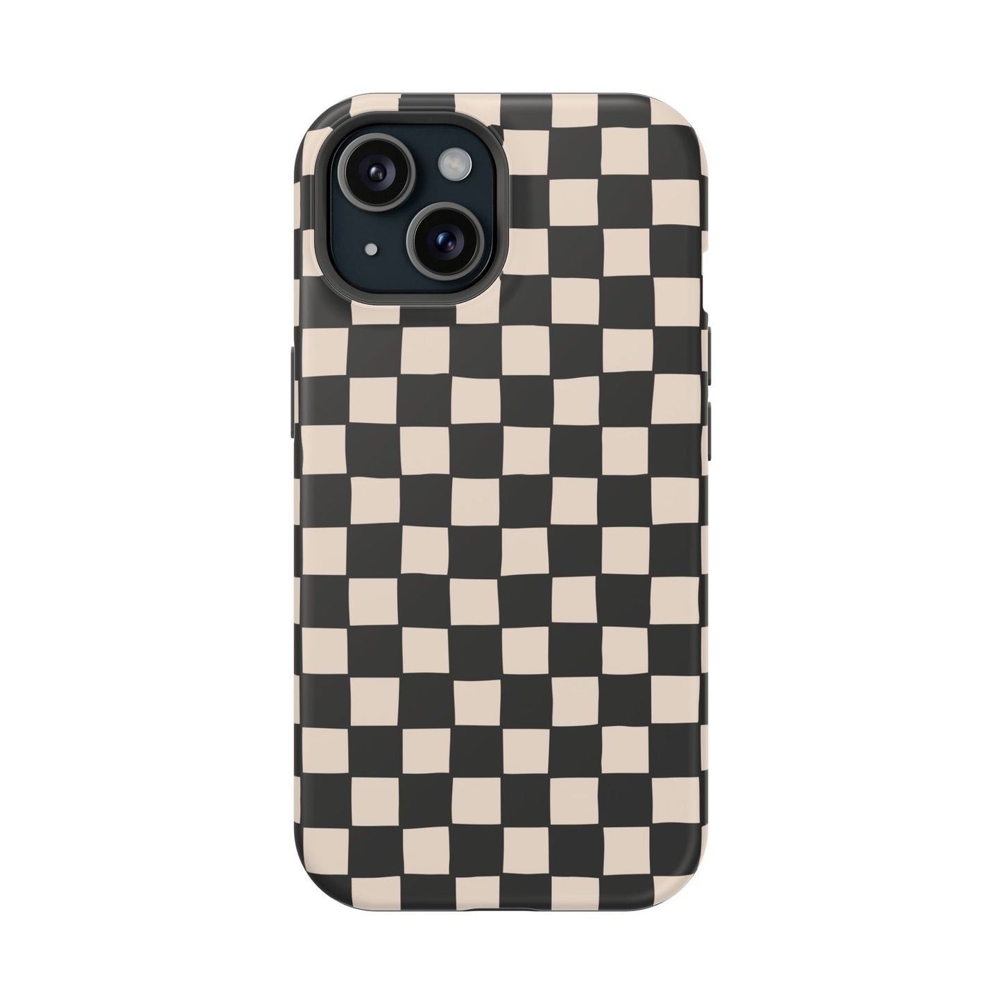 Black White Check Impact-Resistant Cases