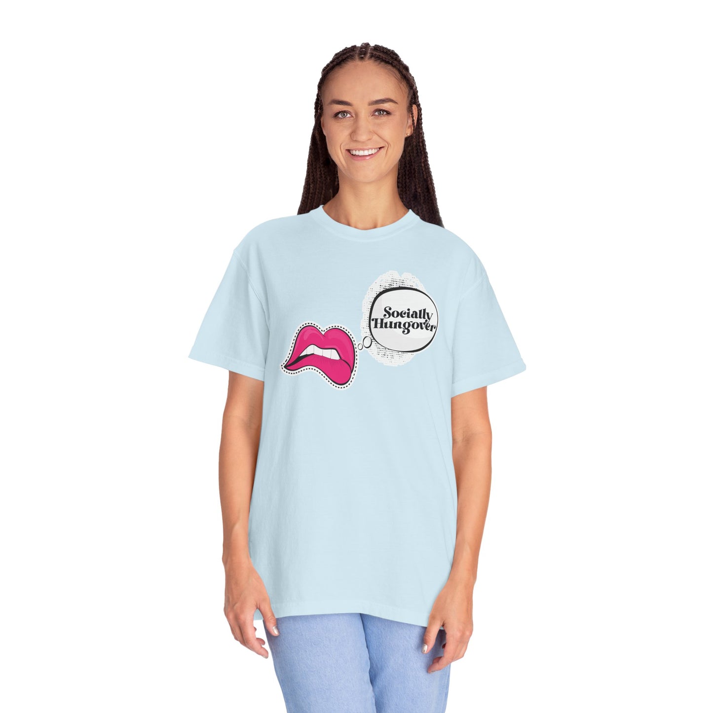 Socially Hungover Color Comfort Unisex Garment-Dyed T-shirt