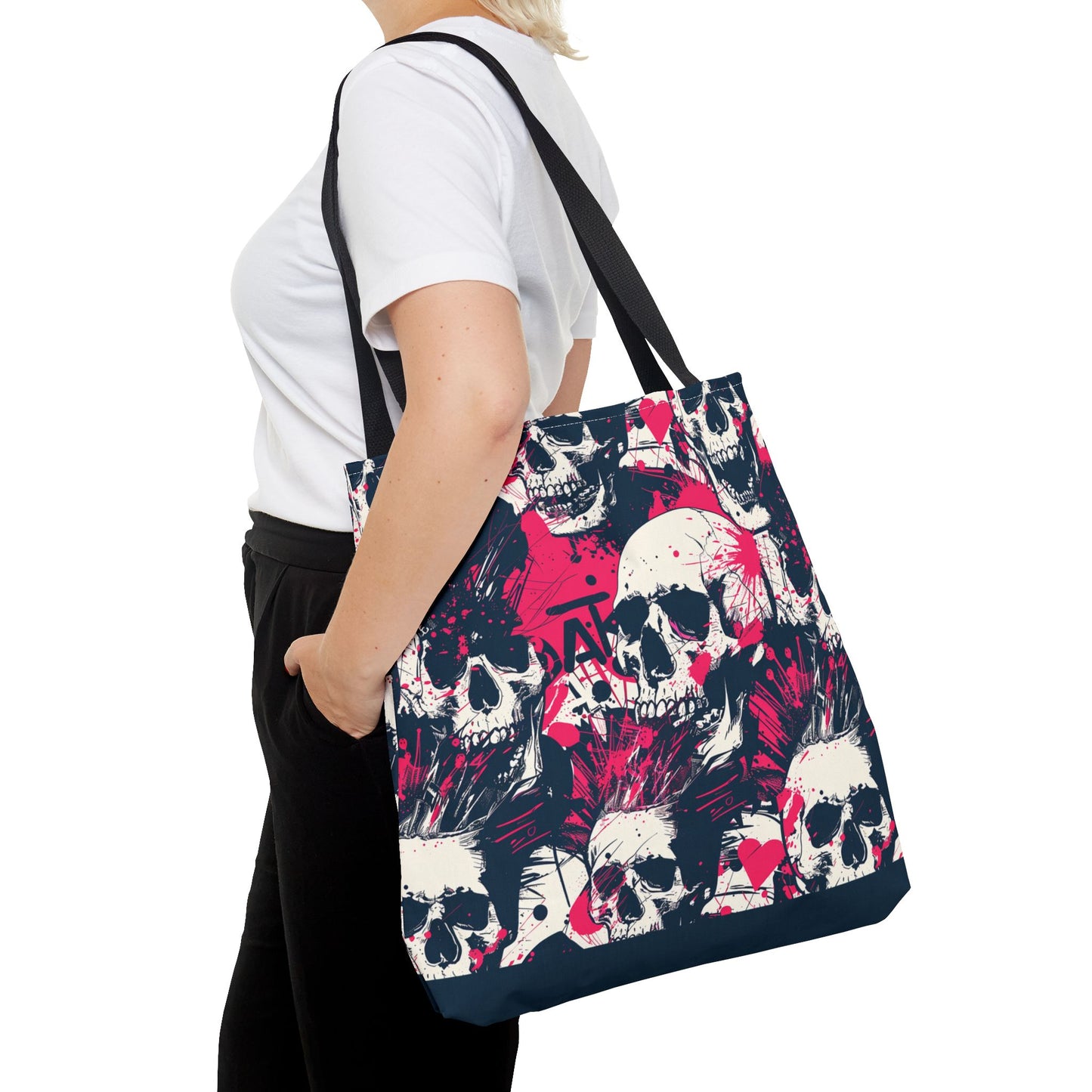 Punk Rock Skull Tote Bag