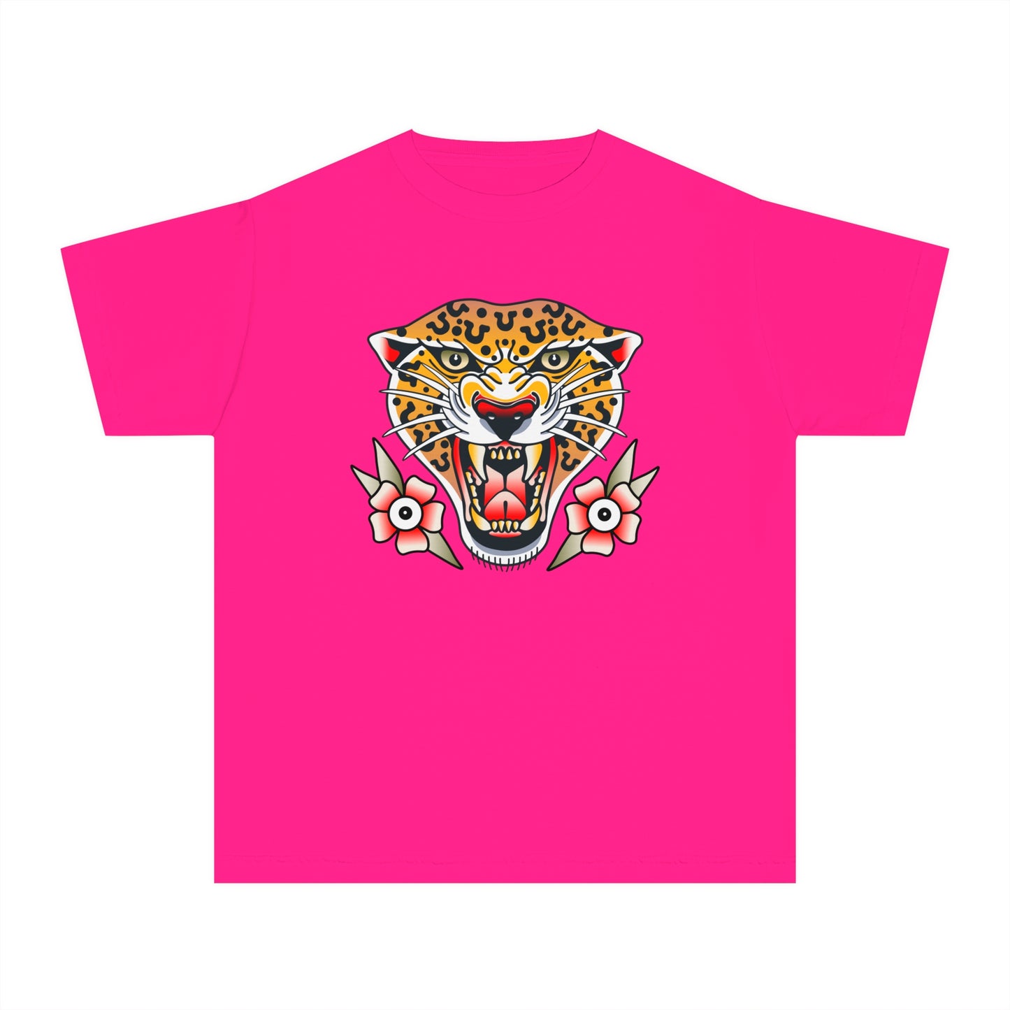 Rebel Leopard Youth Midweight Comfort Colors Tee