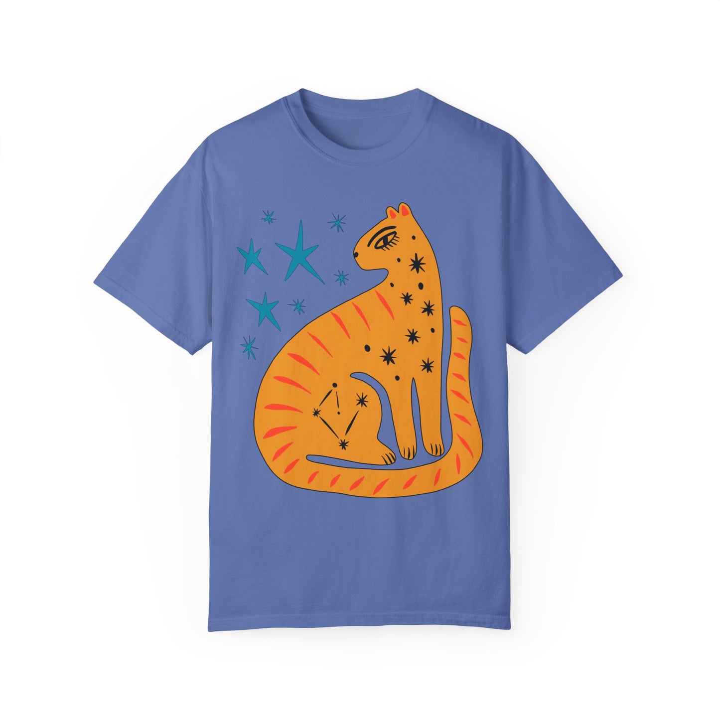 Retro leopard Unisex Garment-Dyed Comfort Colors T-shirt