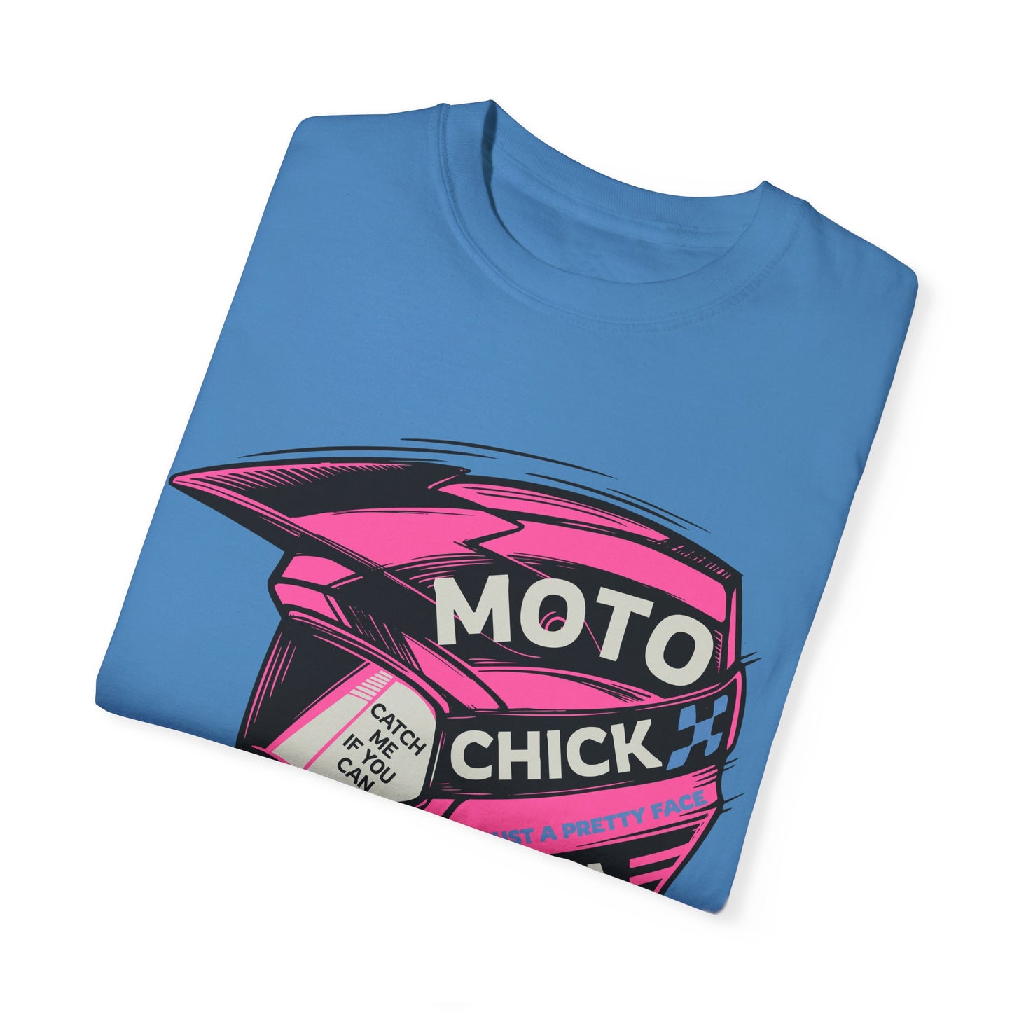 Women's Moto Chick MotoX MotoCross Motorcycle Dirtbike Offroad Garment-Dyed T-shirt