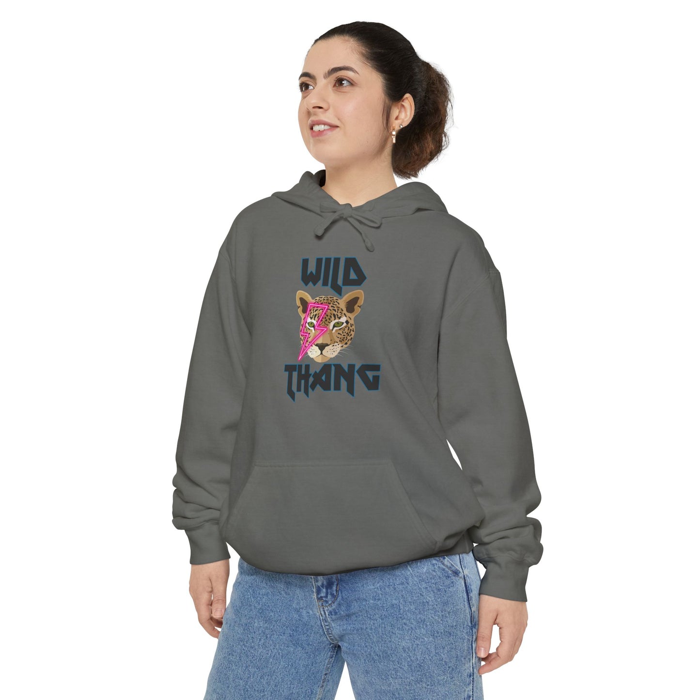 Wild Thang Leopard Color Comfort Garment-Dyed Hoodie
