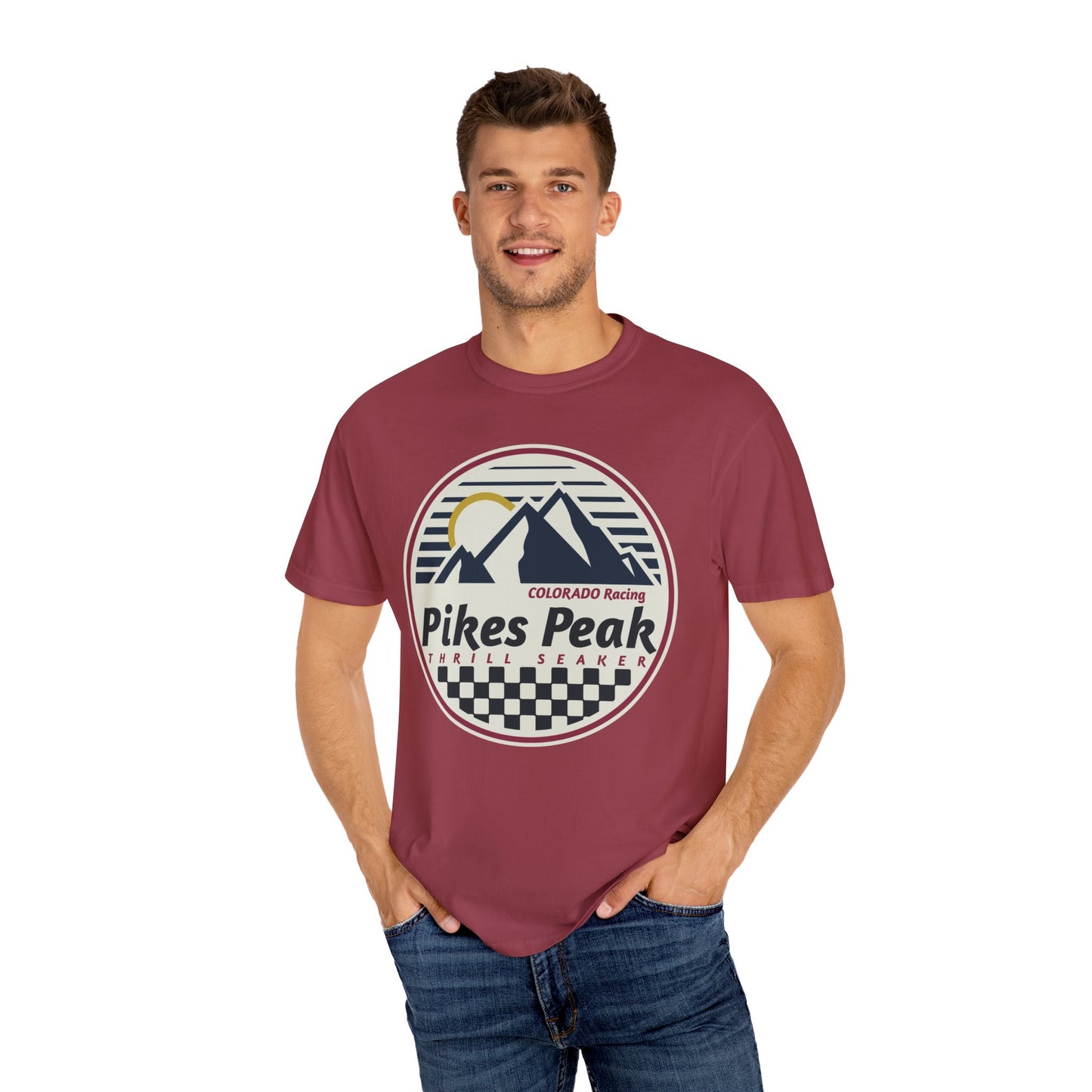 Pikes Peak Thrill Seeker Colorado Racing Comfort Colors Tshirt