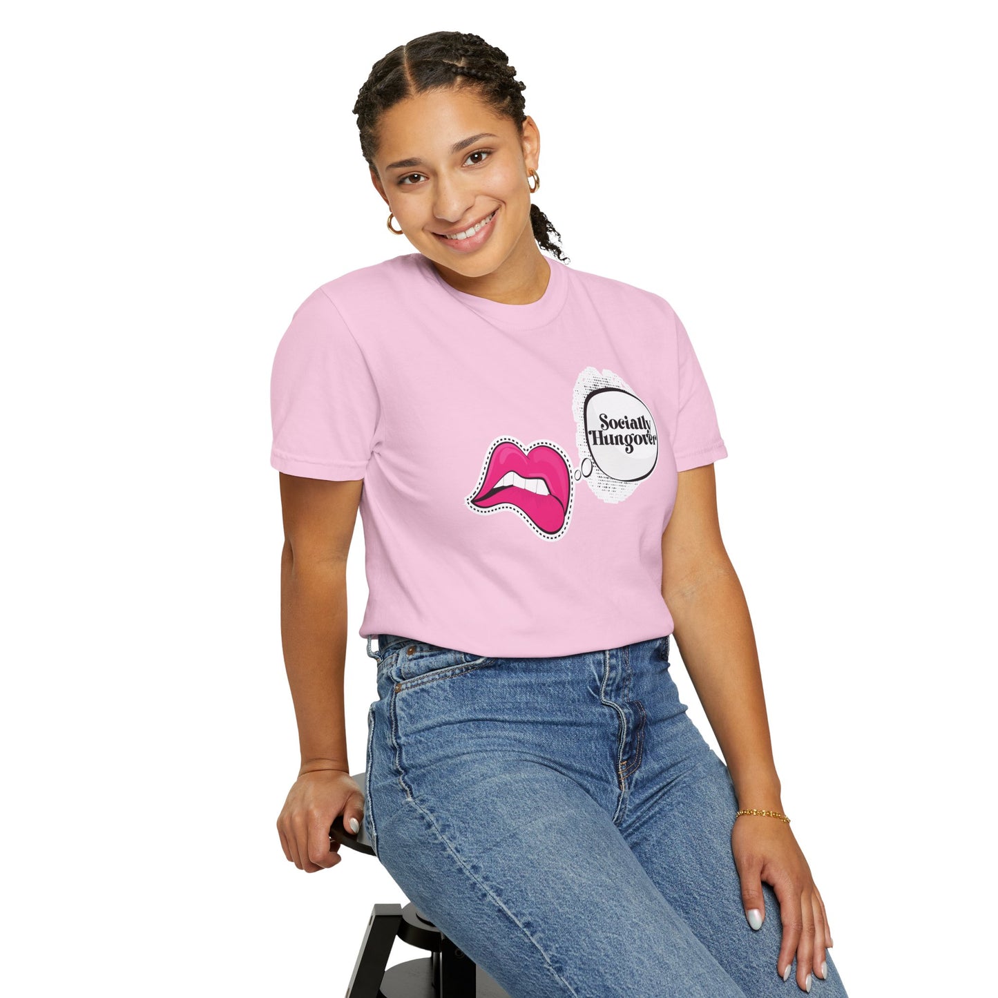 Socially Hungover Color Comfort Unisex Garment-Dyed T-shirt
