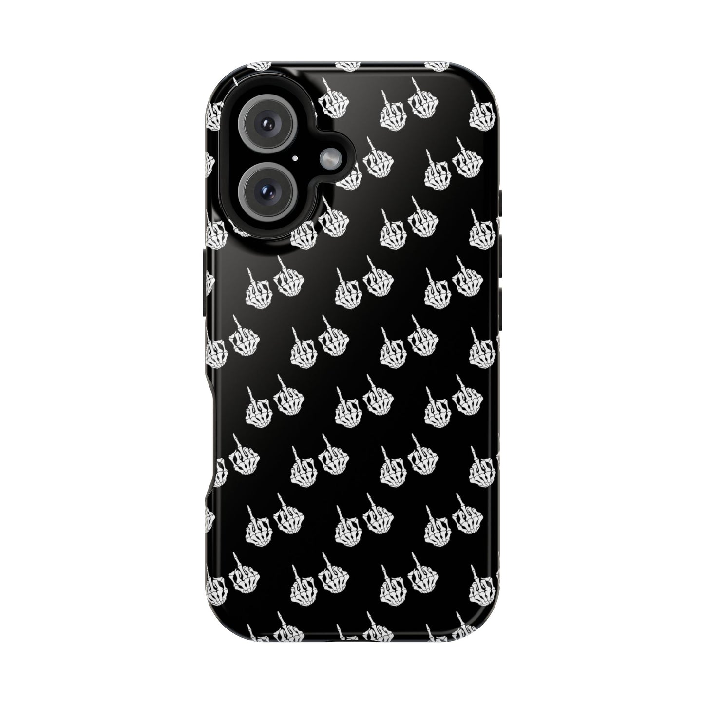 Fuck You Skeleton Middle Finger Impact-Resistant Cases