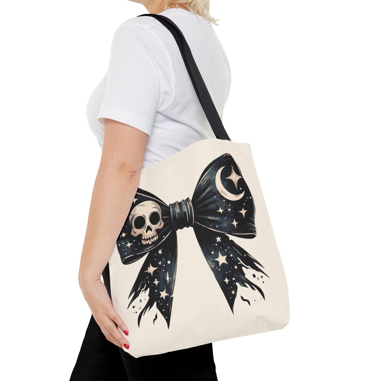Skull Coquette Tote Bag