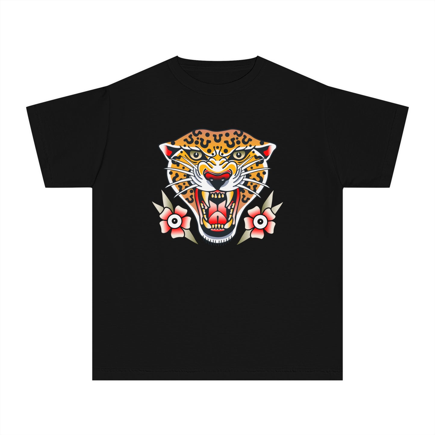 Rebel Leopard Youth Midweight Comfort Colors Tee