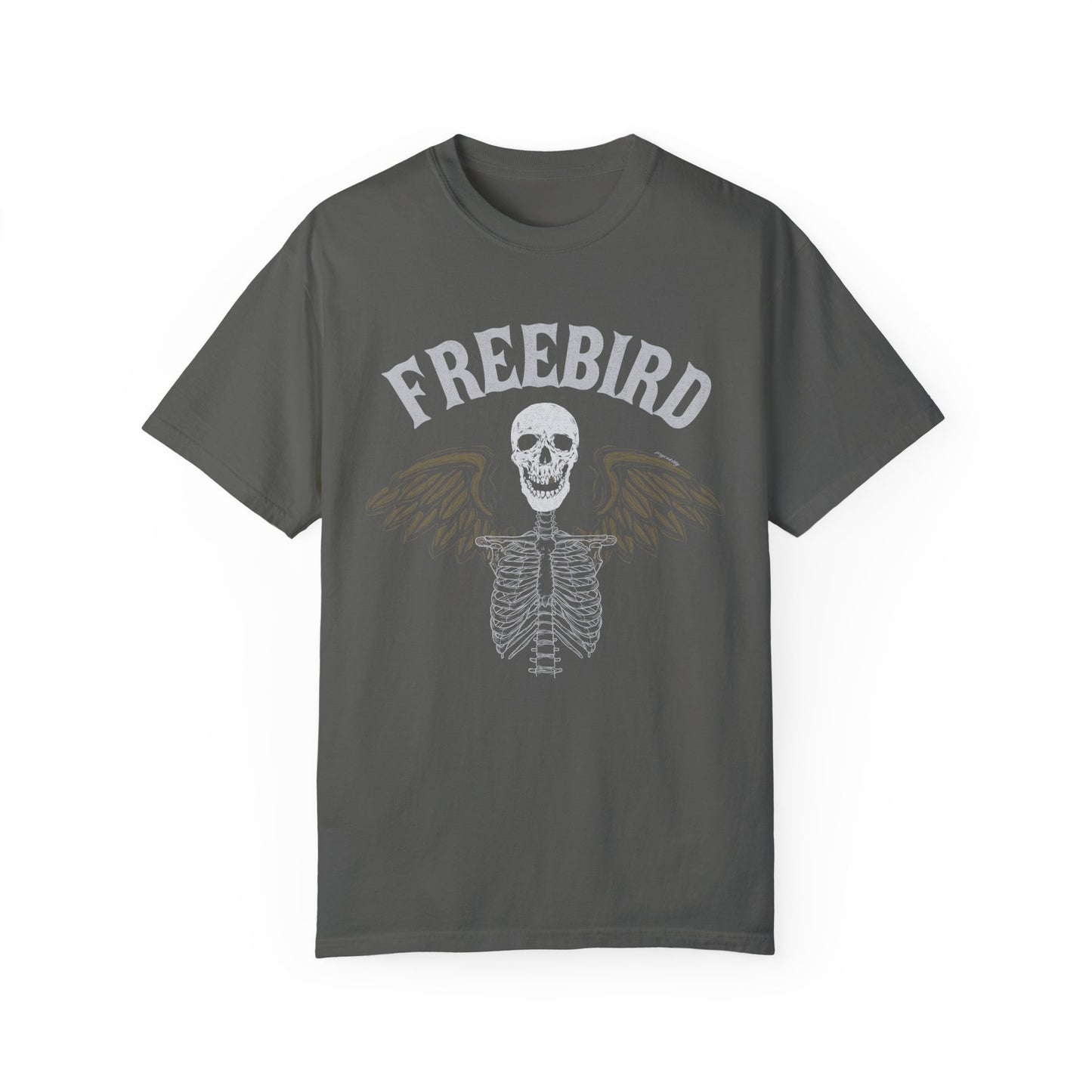 Freebird Don't Tread On Me Skull Wings Color Comfort Tshirt
