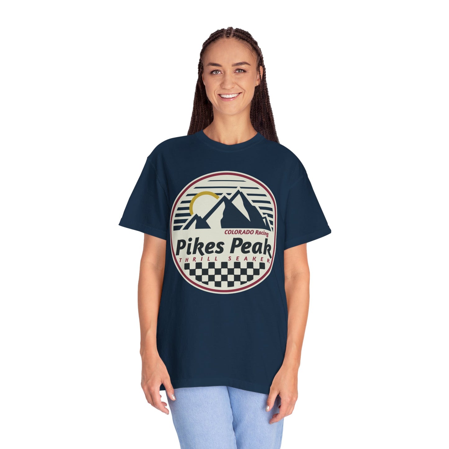 Pikes Peak Thrill Seeker Colorado Racing Comfort Colors Tshirt