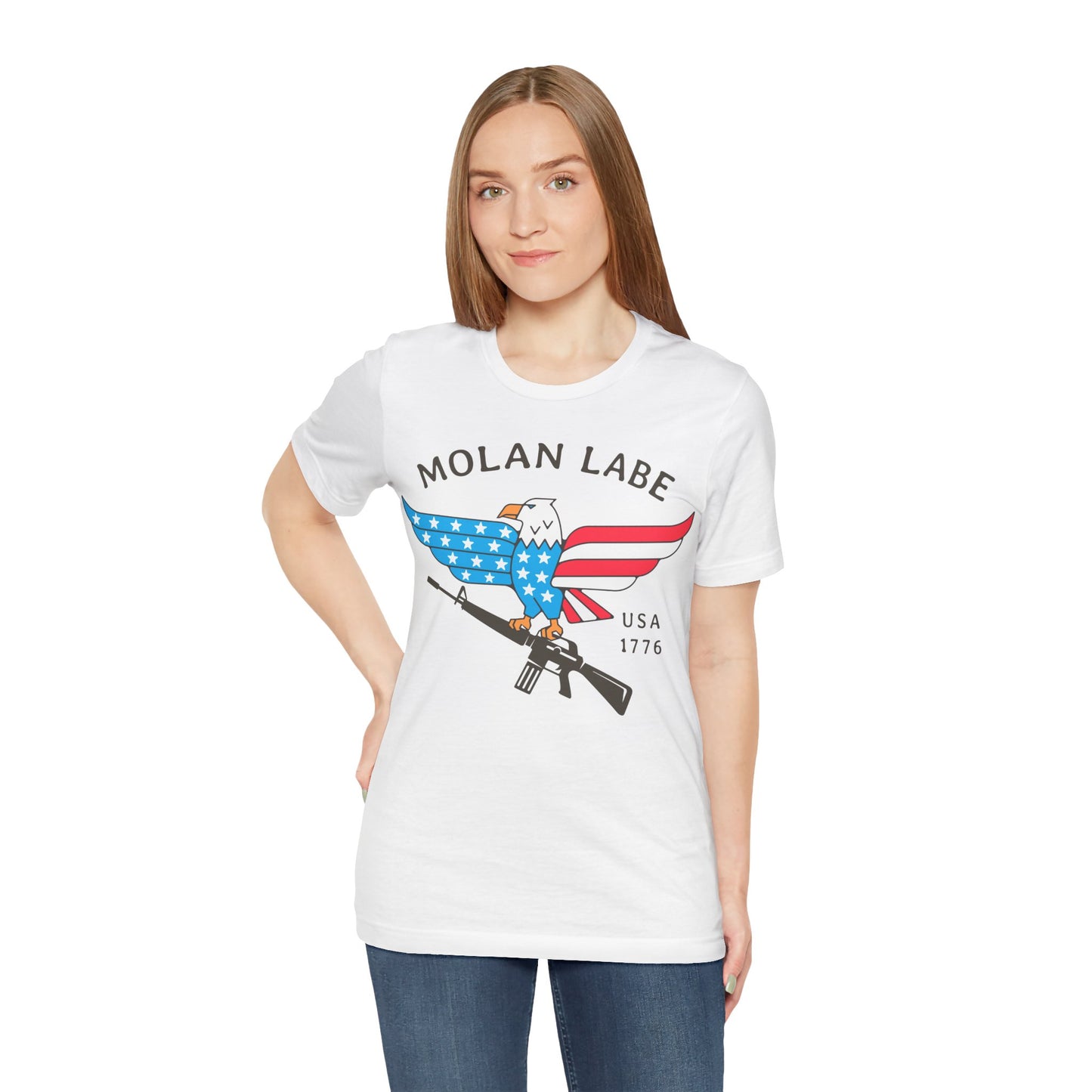 T-shirt, Molan Labe, Don't Tread on Me, Tshirt, MAGA, 2A, Freedom, Trump, Political, Politics, POTUS, Usa, America, Eagle, Gun, Flag, Tee