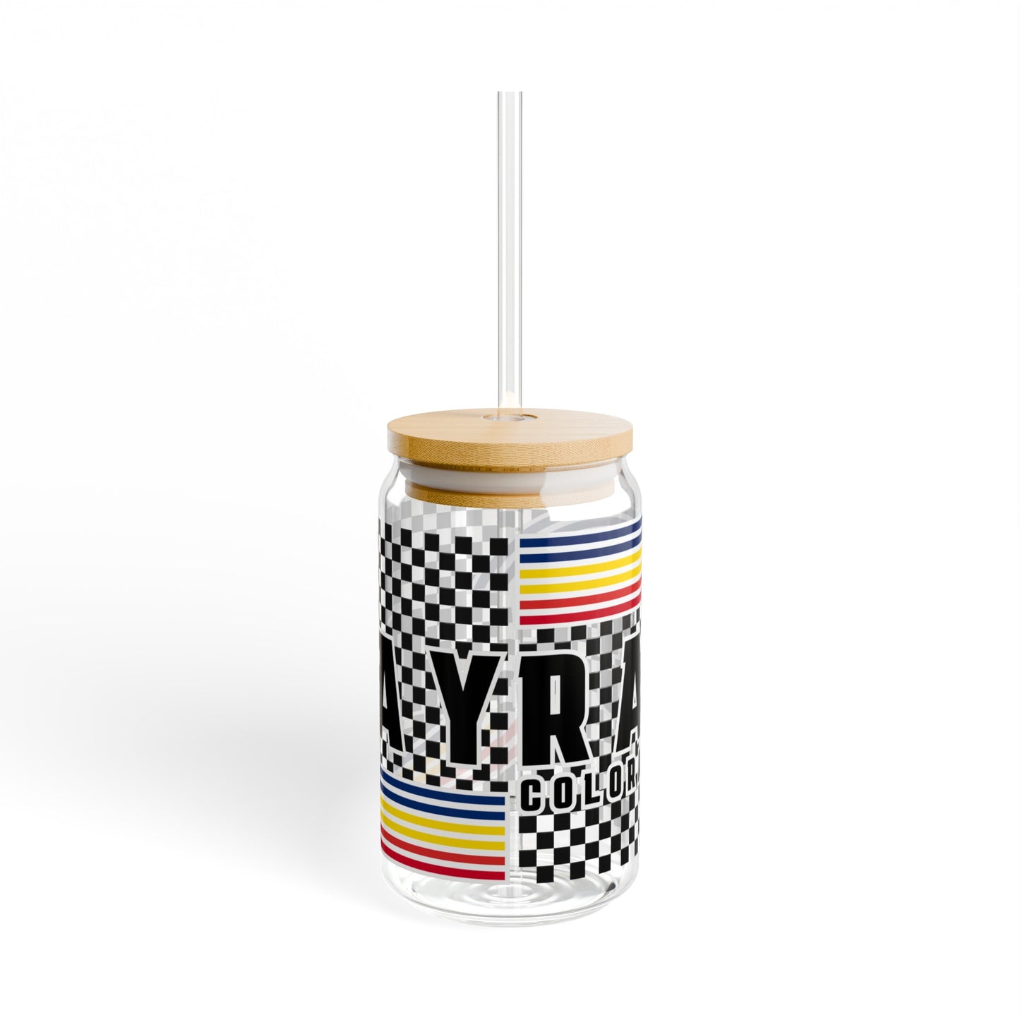 Colorado Race Day Sipper Glass, 16oz