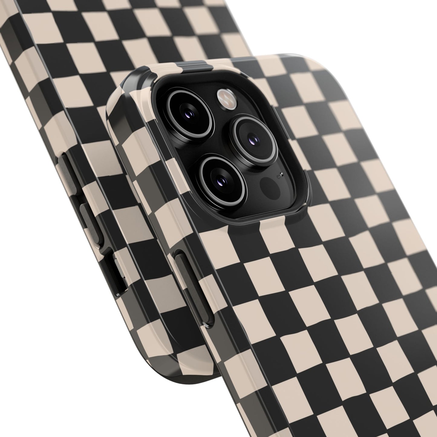 Black White Check Impact-Resistant Cases
