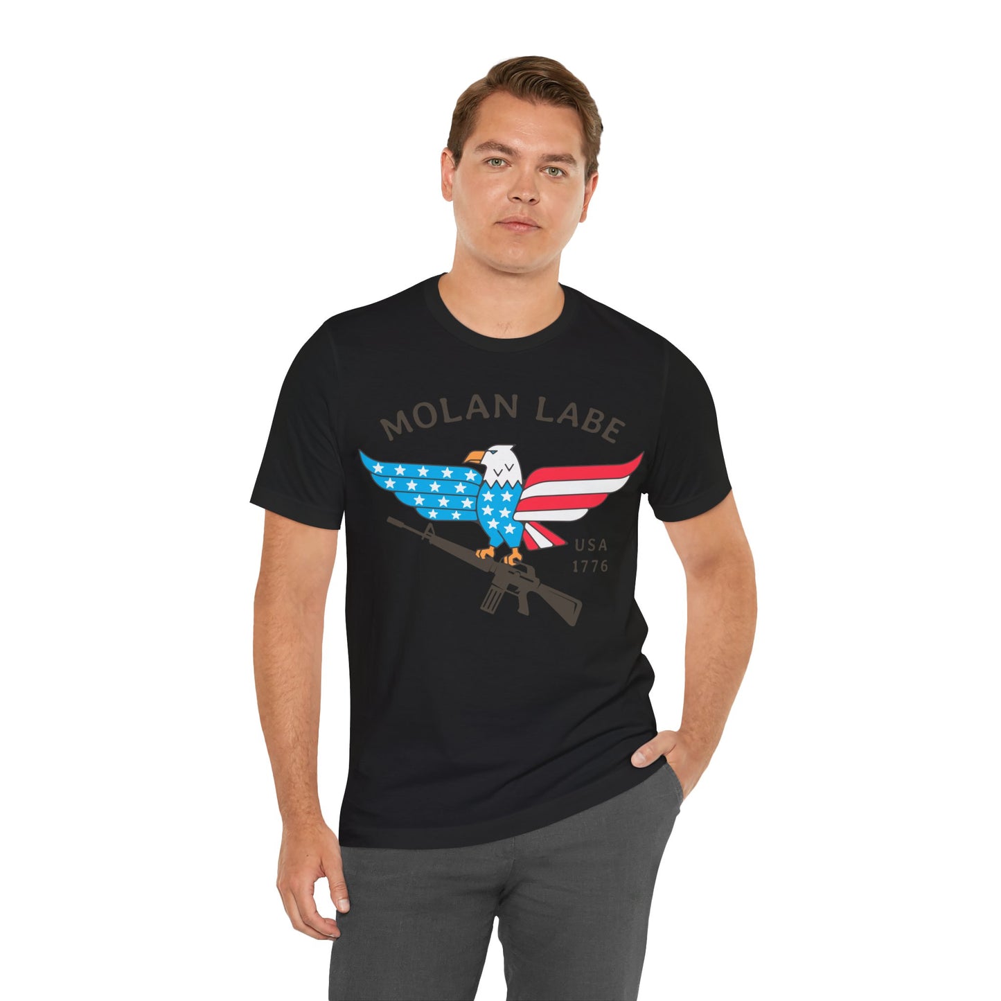 T-shirt, Molan Labe, Don't Tread on Me, Tshirt, MAGA, 2A, Freedom, Trump, Political, Politics, POTUS, Usa, America, Eagle, Gun, Flag, Tee