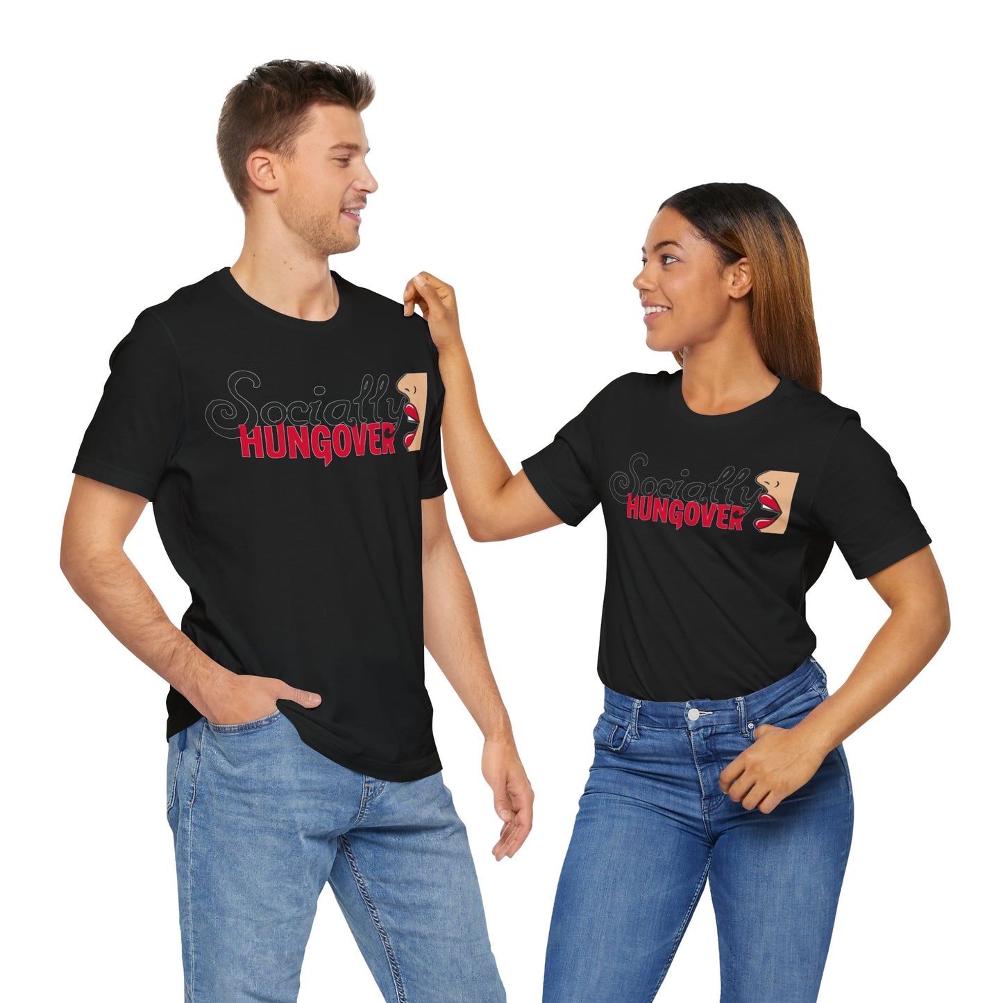 T-shirt, Socially Hungover, Woman's Tshirt, Humor, Saying, Quote, Party, Tee