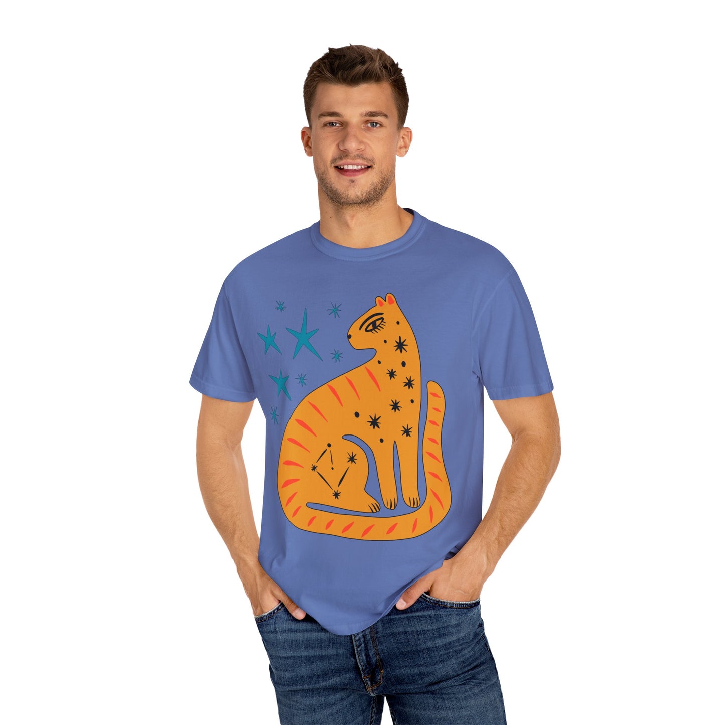 Retro leopard Unisex Garment-Dyed Comfort Colors T-shirt