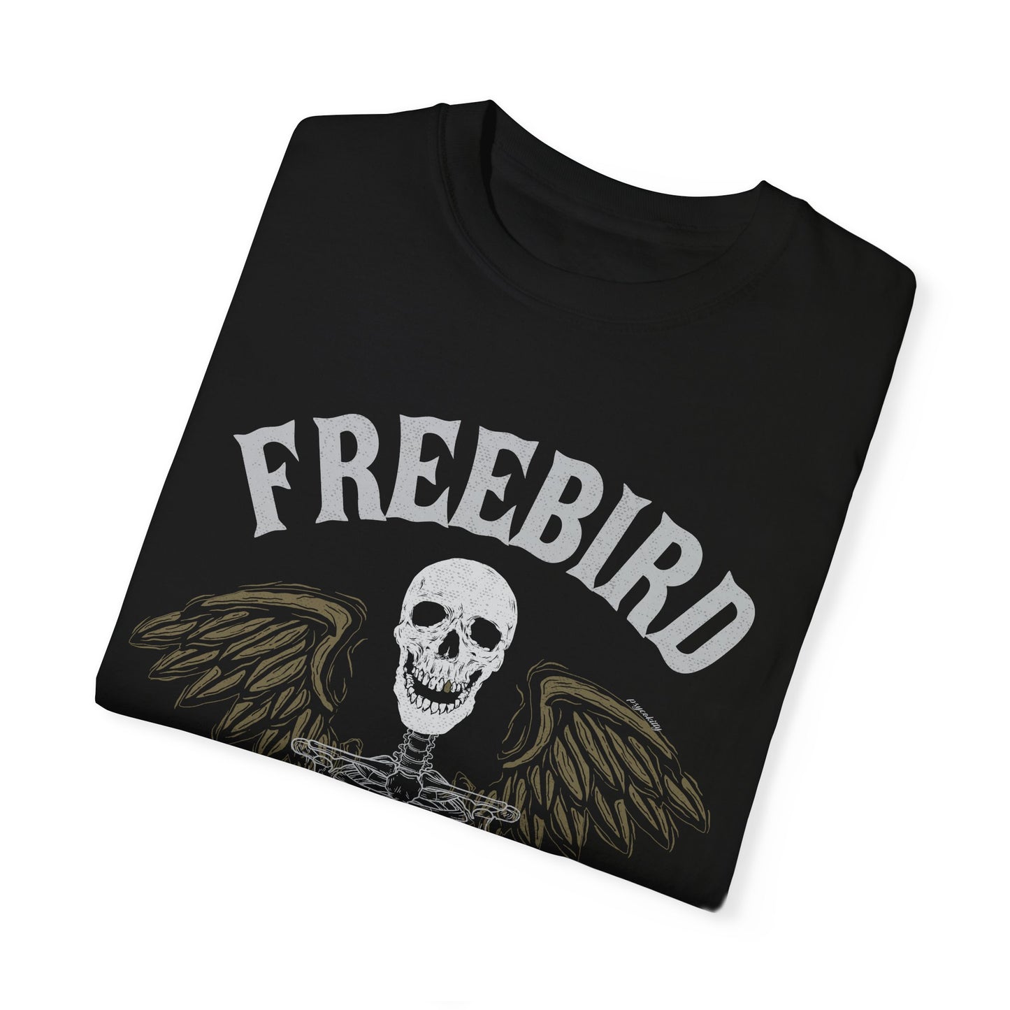 Freebird Don't Tread On Me Skull Wings Color Comfort Tshirt