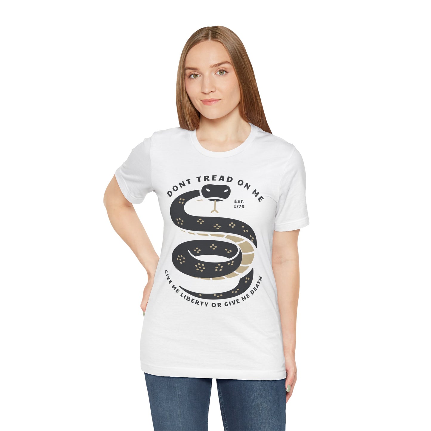 T-shirt, Don't Tread On Me, tshirt, Snake, Trump, 2024, MAGA, POTUS, America, Vote, Politics, Political, Usa, Freedom, Liberty, Unisex Tee