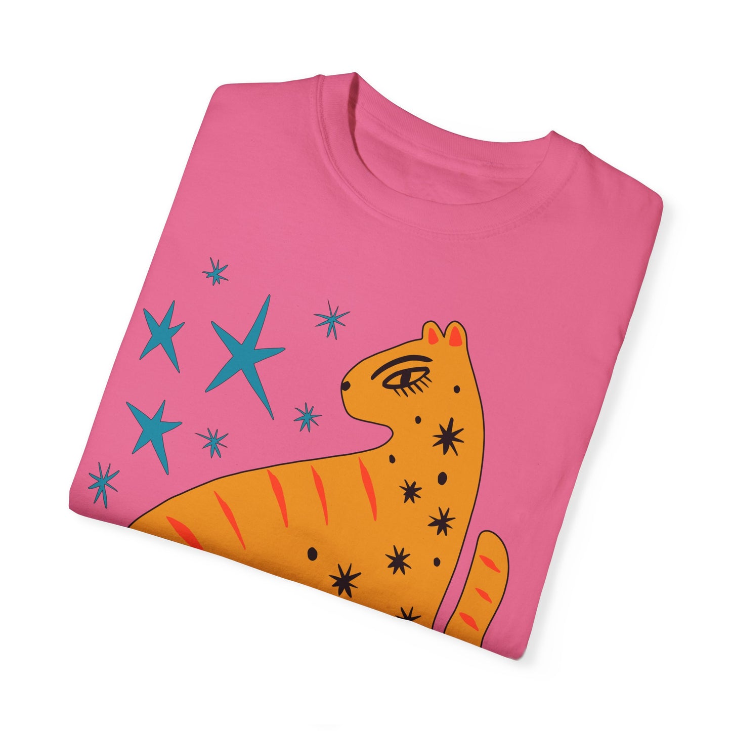 Retro leopard Unisex Garment-Dyed Comfort Colors T-shirt
