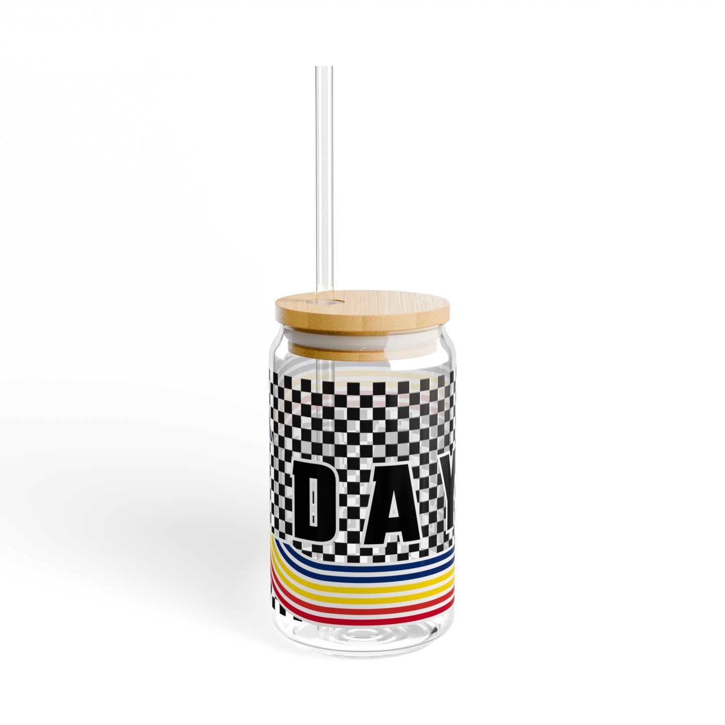 Colorado Race Day Sipper Glass, 16oz