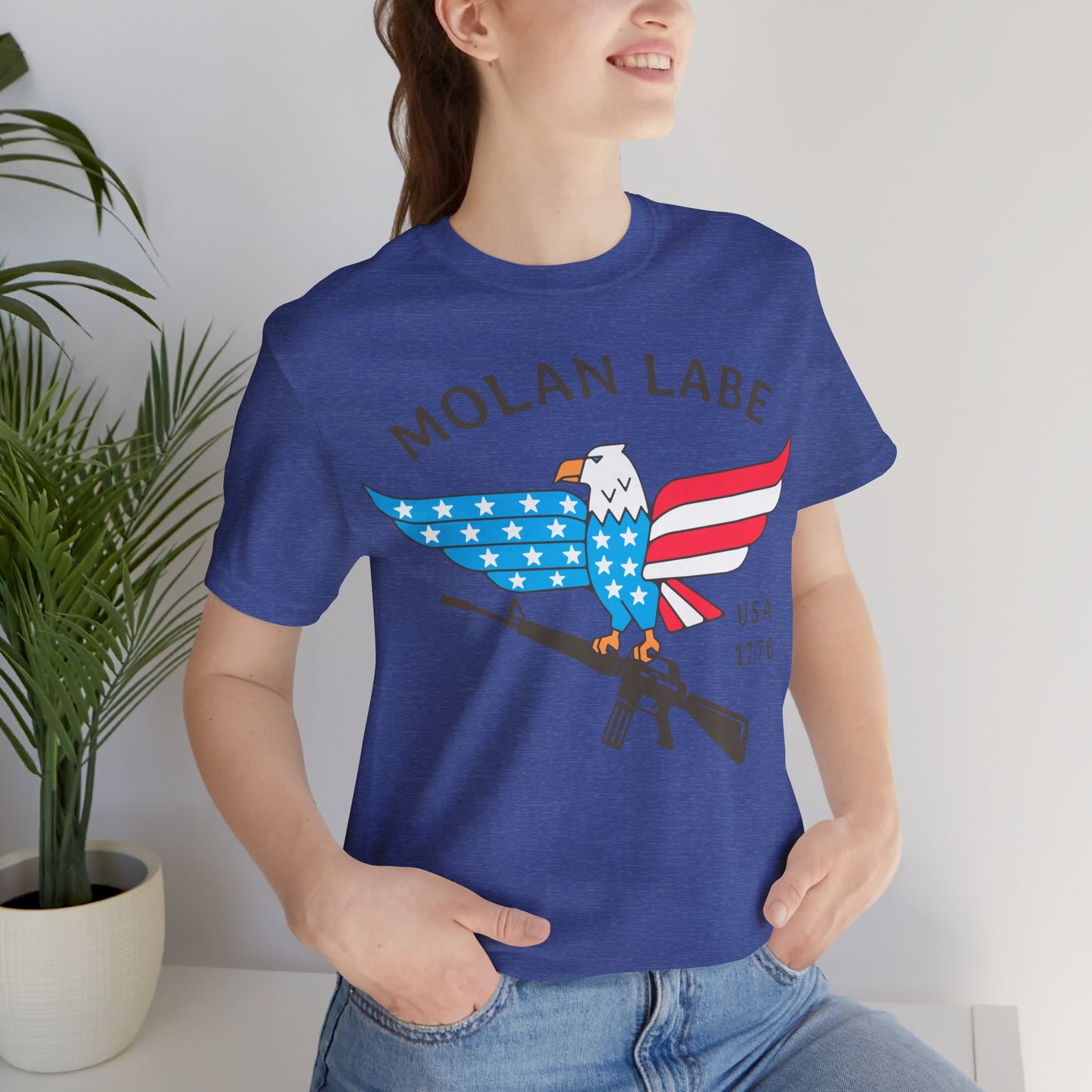 T-shirt, Molan Labe, Don't Tread on Me, Tshirt, MAGA, 2A, Freedom, Trump, Political, Politics, POTUS, Usa, America, Eagle, Gun, Flag, Tee