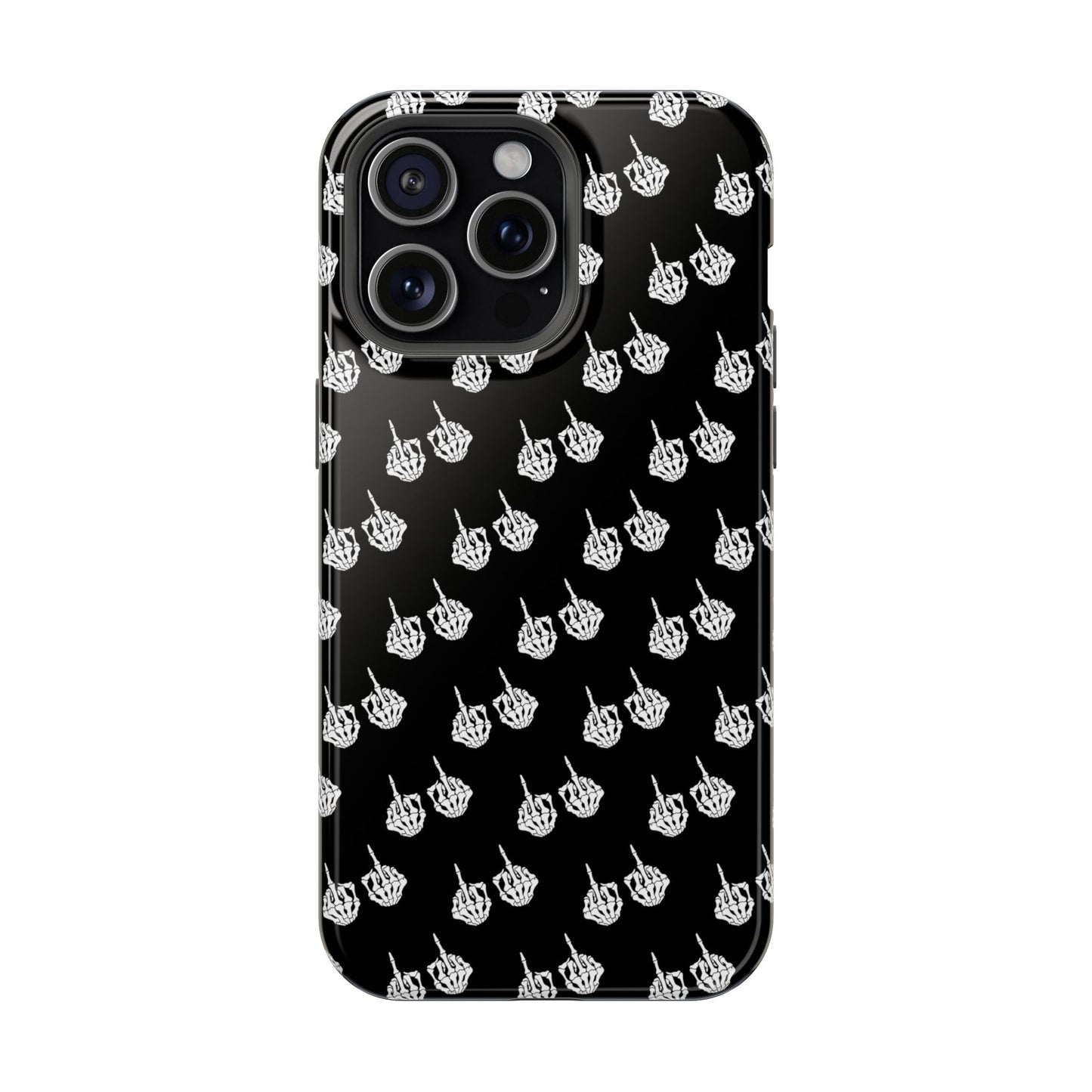 Fuck You Skeleton Middle Finger Impact-Resistant Cases