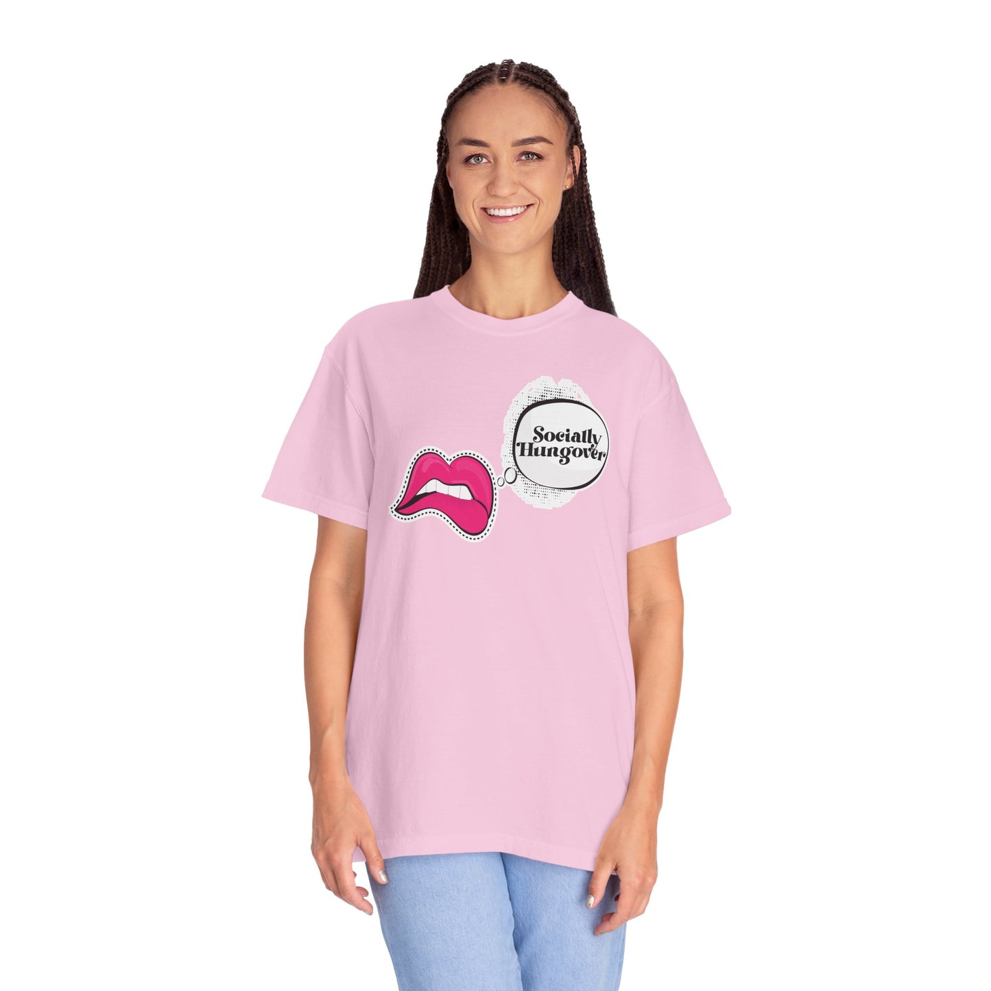 Socially Hungover Color Comfort Unisex Garment-Dyed T-shirt