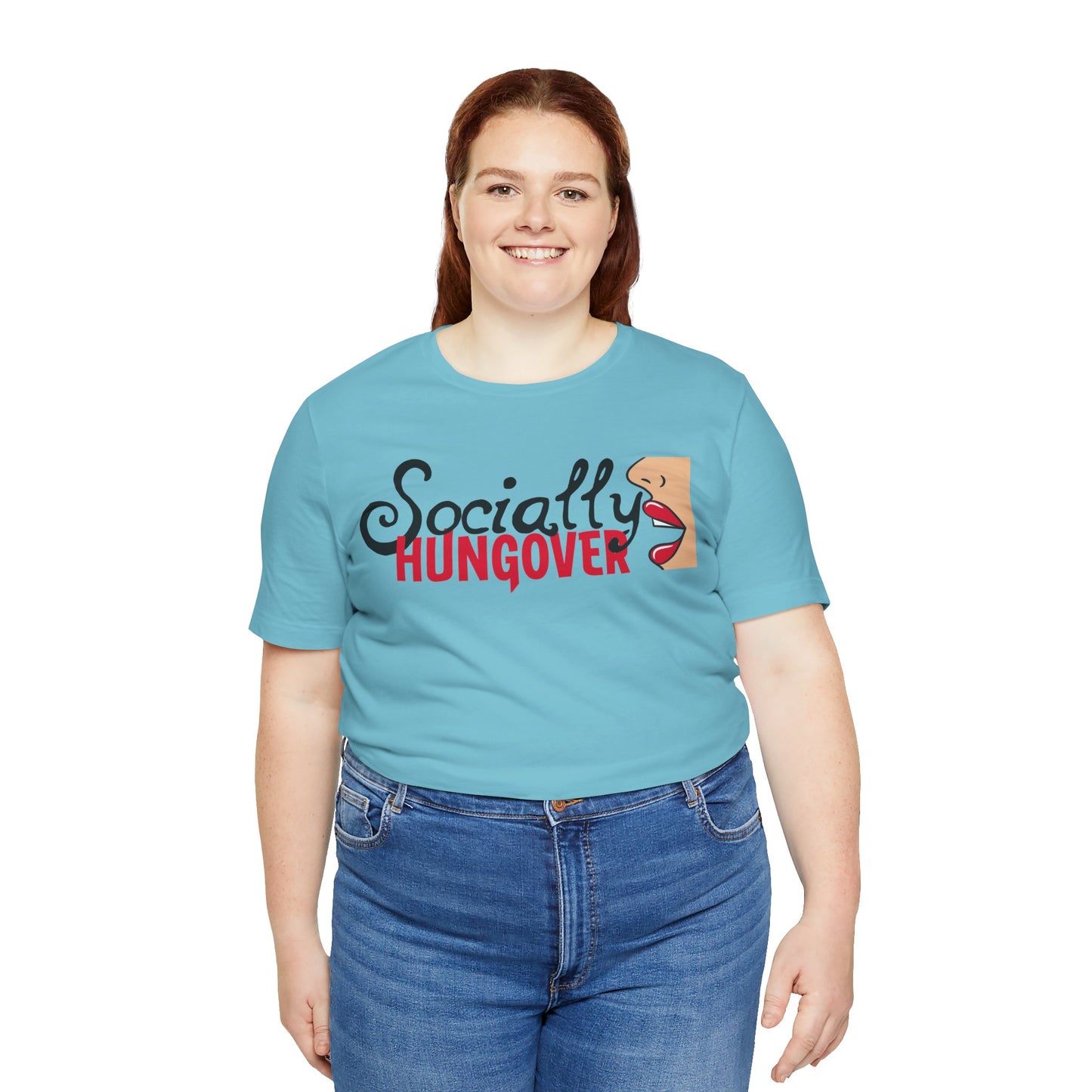 T-shirt, Socially Hungover, Woman's Tshirt, Humor, Saying, Quote, Party, Tee