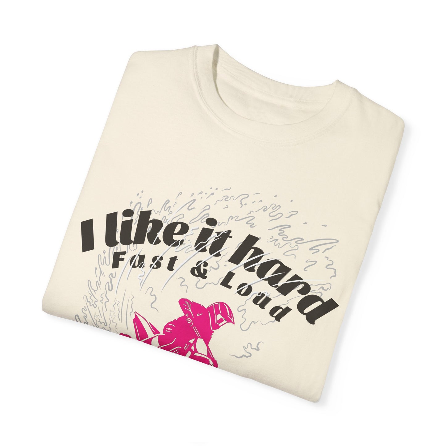 Women's MotoX Motorcycle Offroad DirtBike Garment-Dyed T-shirt
